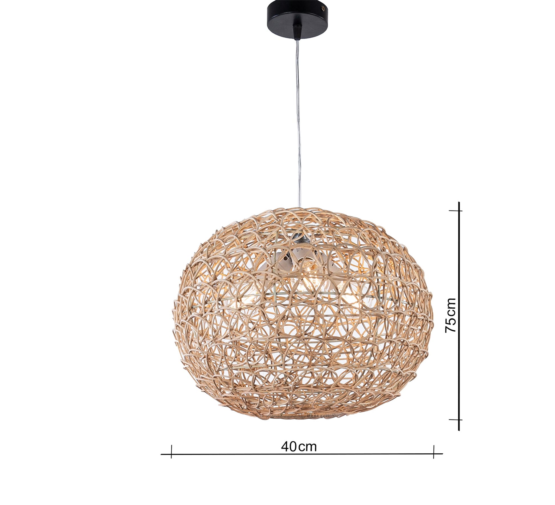 Ball bamboo pendant light - Vitrine Furniture - Lighting