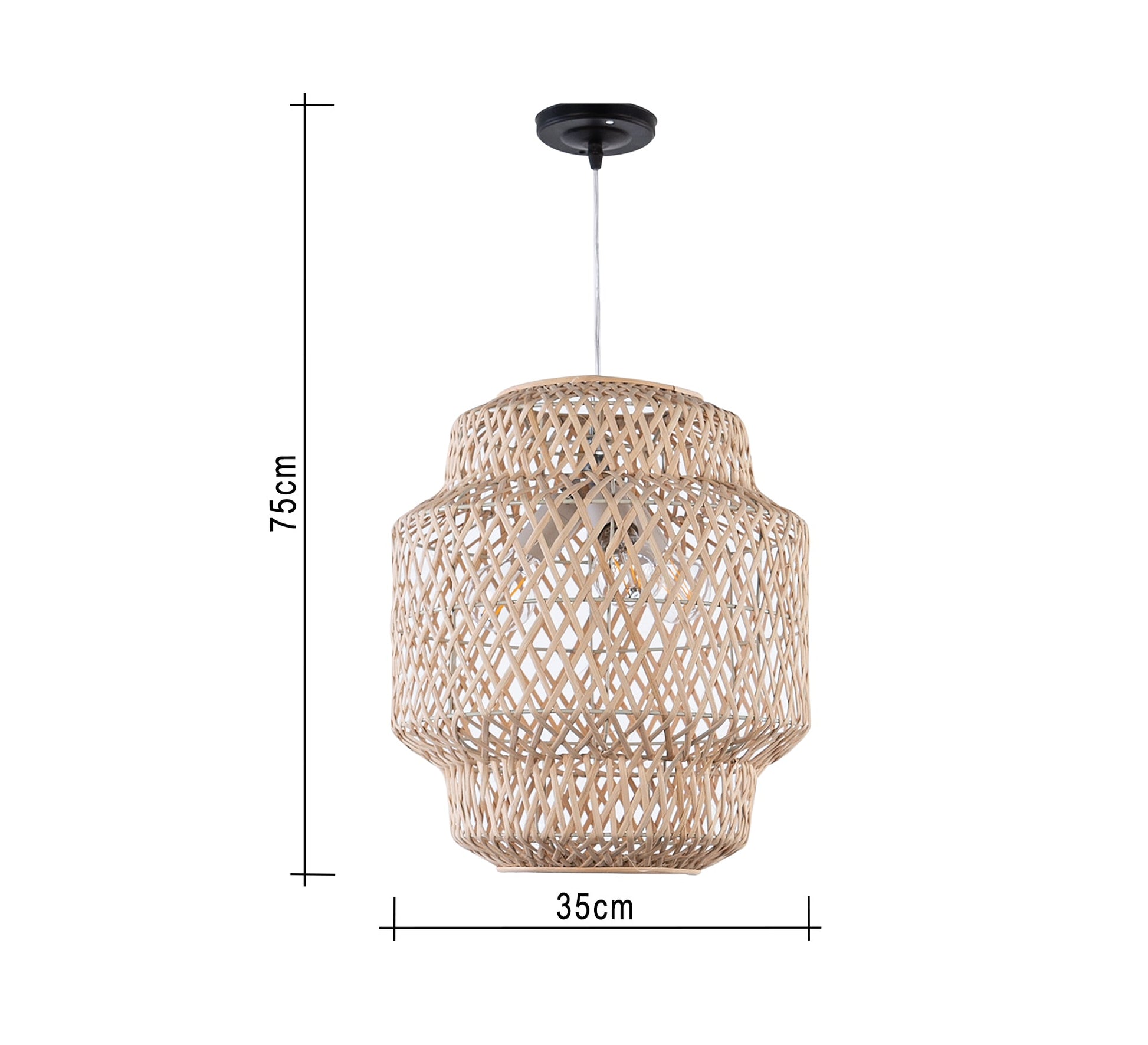 Bamboo ceiling lamp - Vitrine Furniture - Lighting