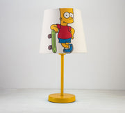 Bart Simpson Lamp : Fun blue design with a gold base - Vitrine Furniture - Lighting