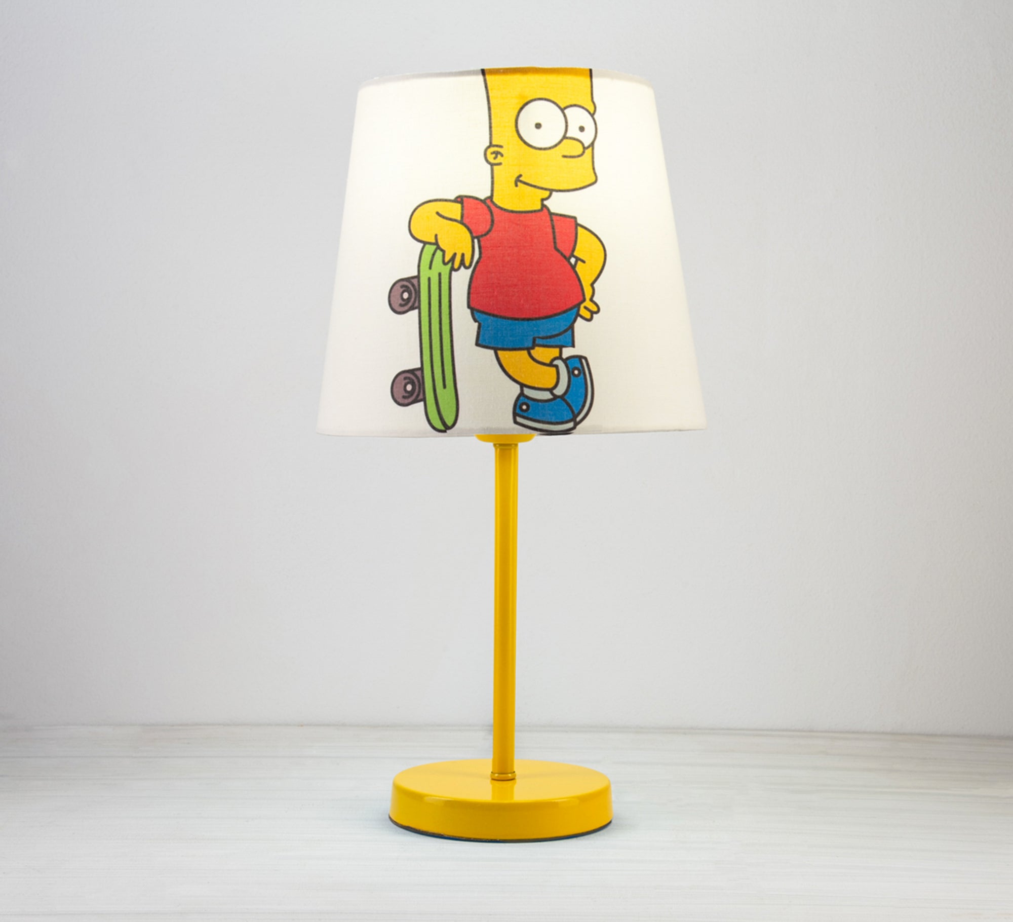 Bart Simpson Lamp : Fun blue design with a gold base - Vitrine Furniture - Lighting