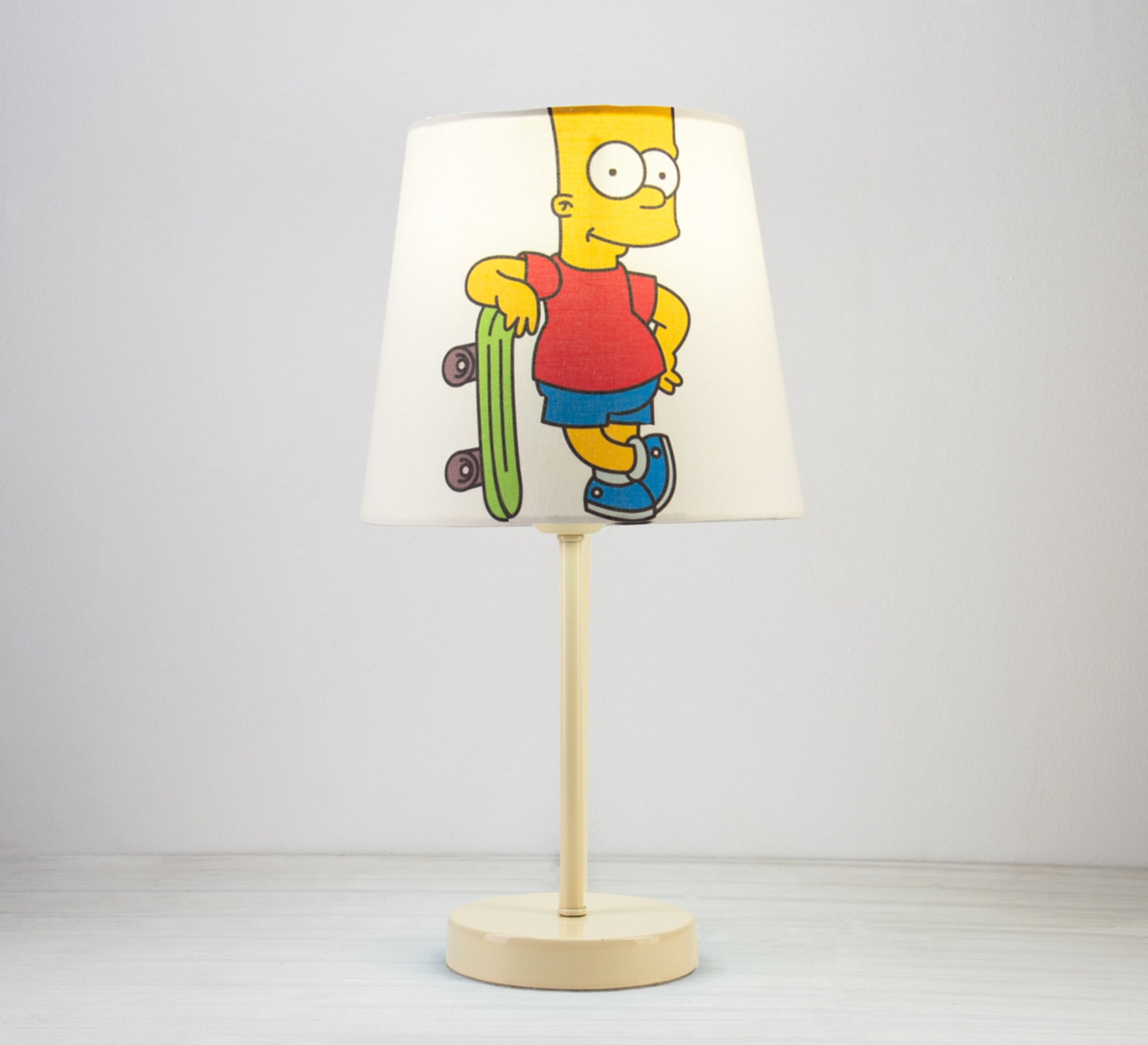 Bart Simpson Lamp: Fun design for cartoon fans with a beige base - Vitrine Furniture - Lighting