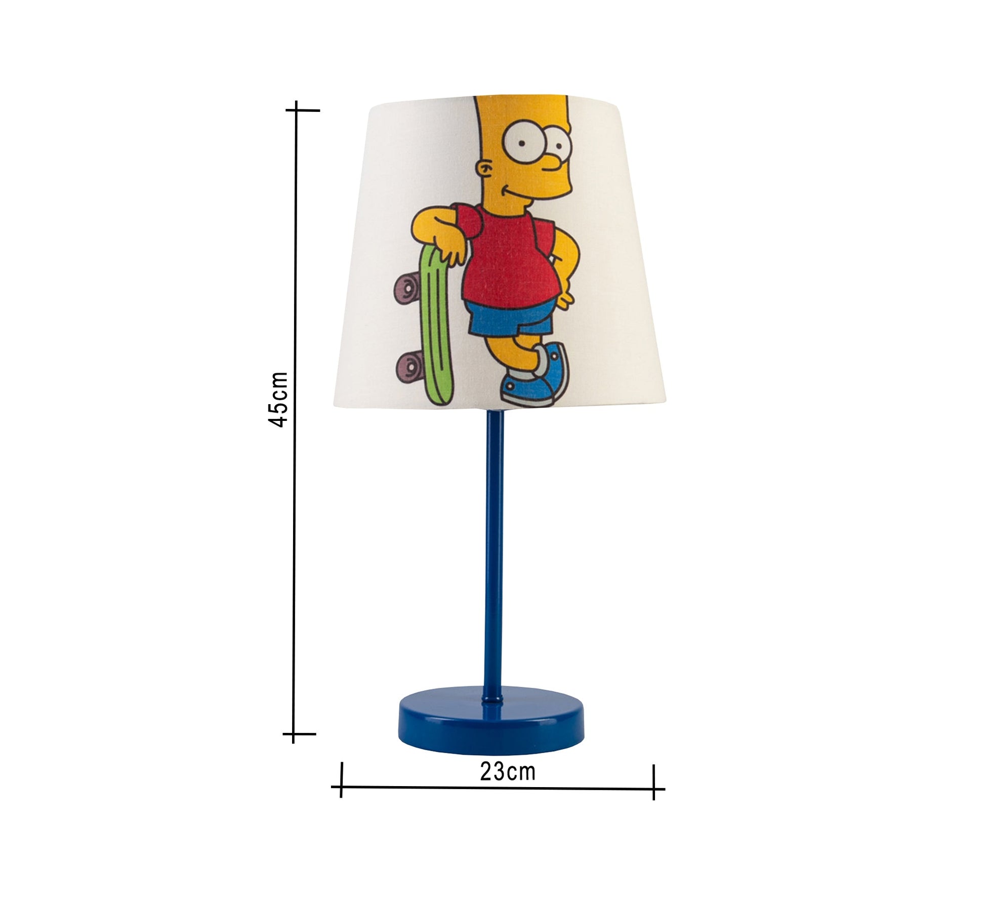 Bart Simpson Lamp : Fun Design with Blue Base - Vitrine Furniture - Lighting