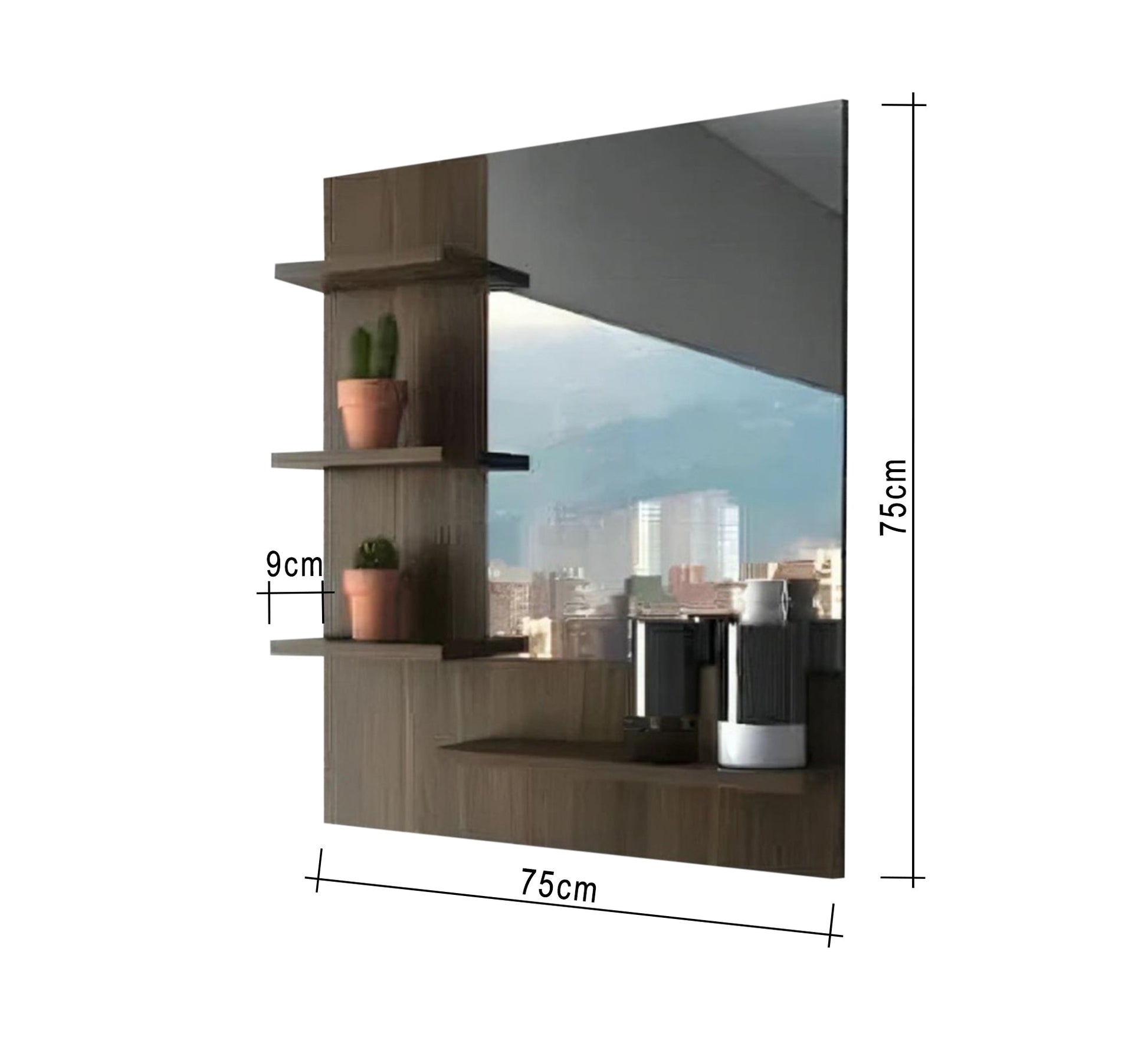 Bathroom mirror with shelves - Vitrine Furniture - Décor