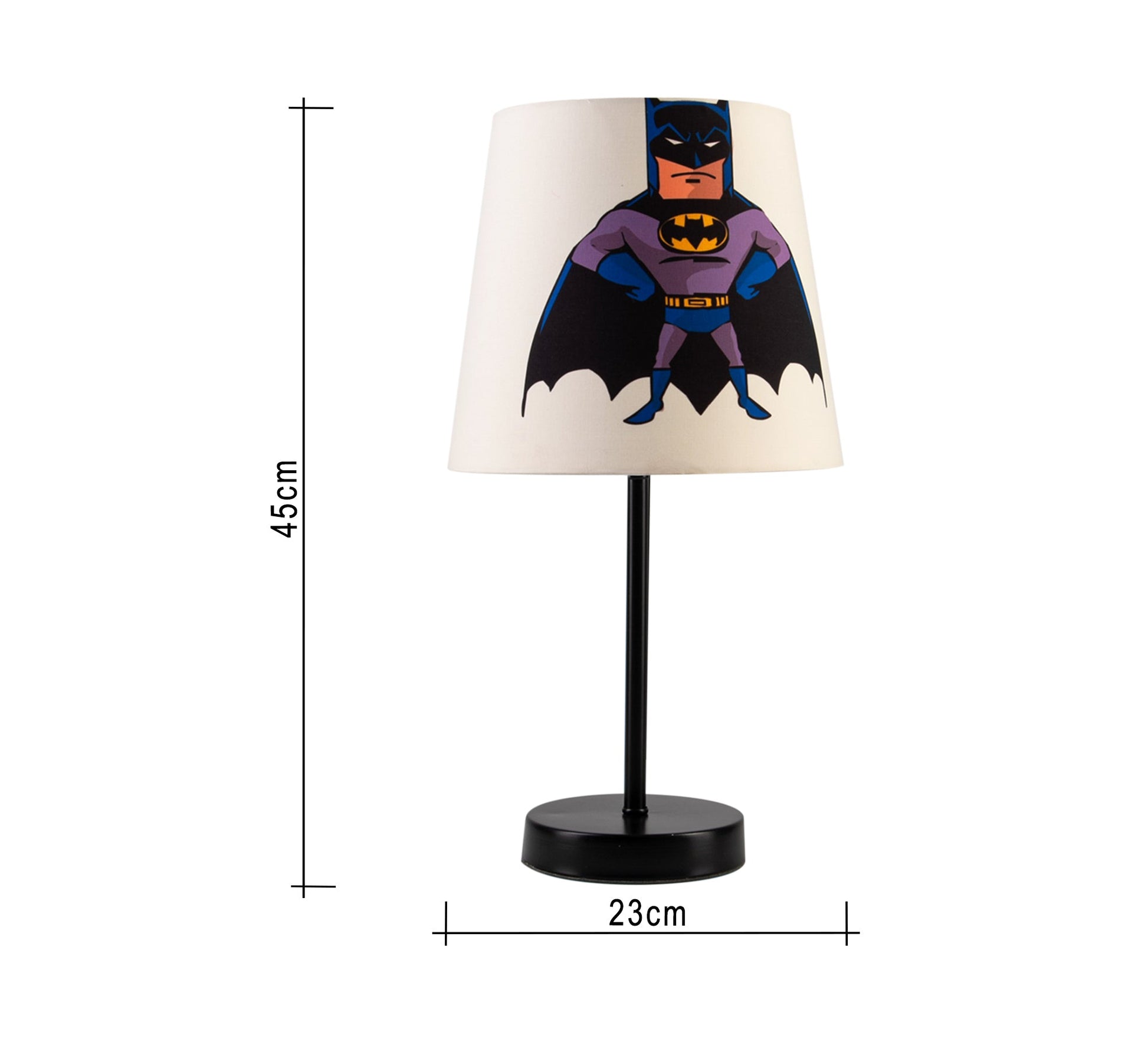 Batman Lamp: A superhero who lights up your night with a black base - Vitrine Furniture - Lighting
