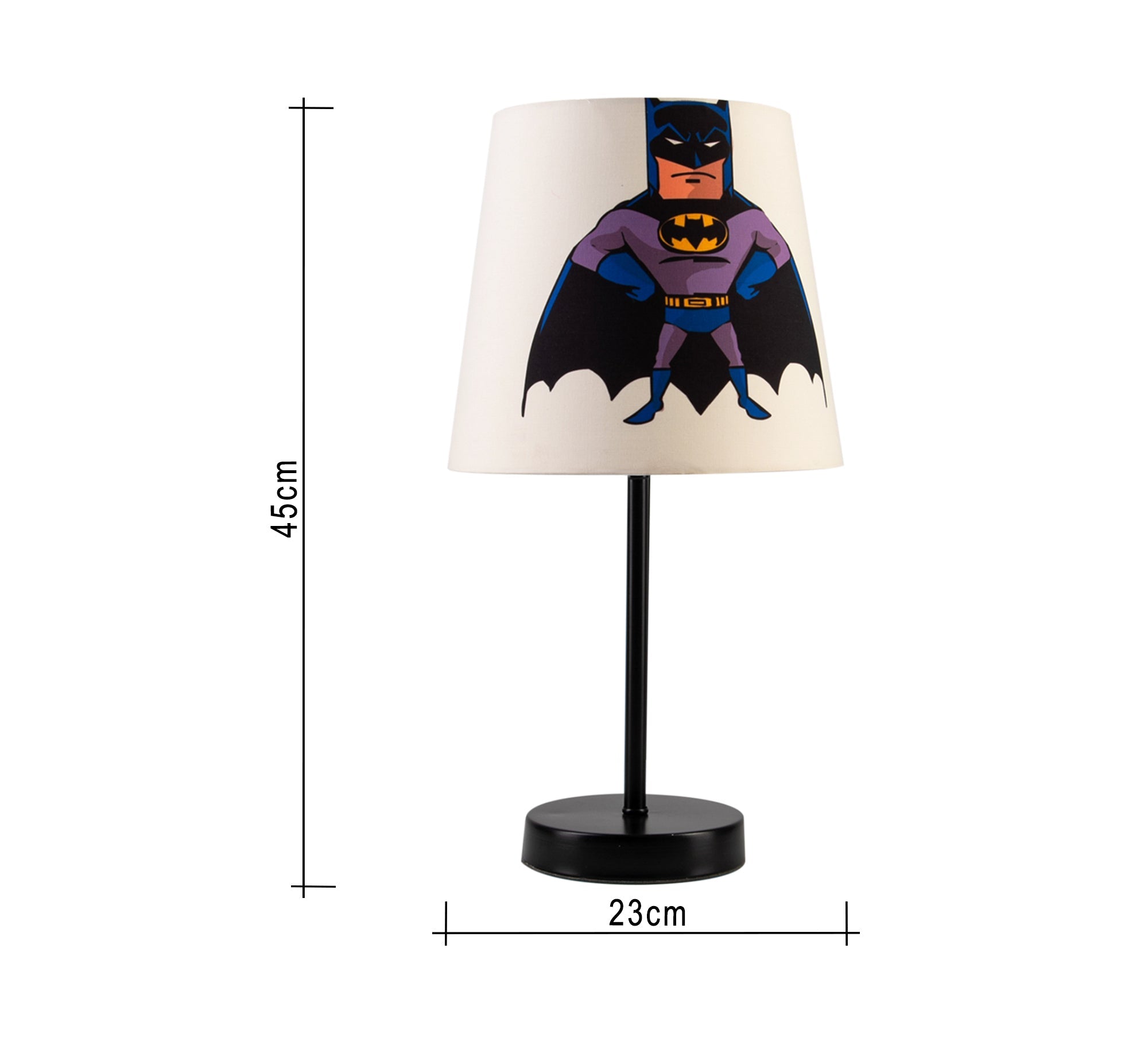 Batman Lamp: A superhero who lights up your night with a black base - Vitrine Furniture - Lighting