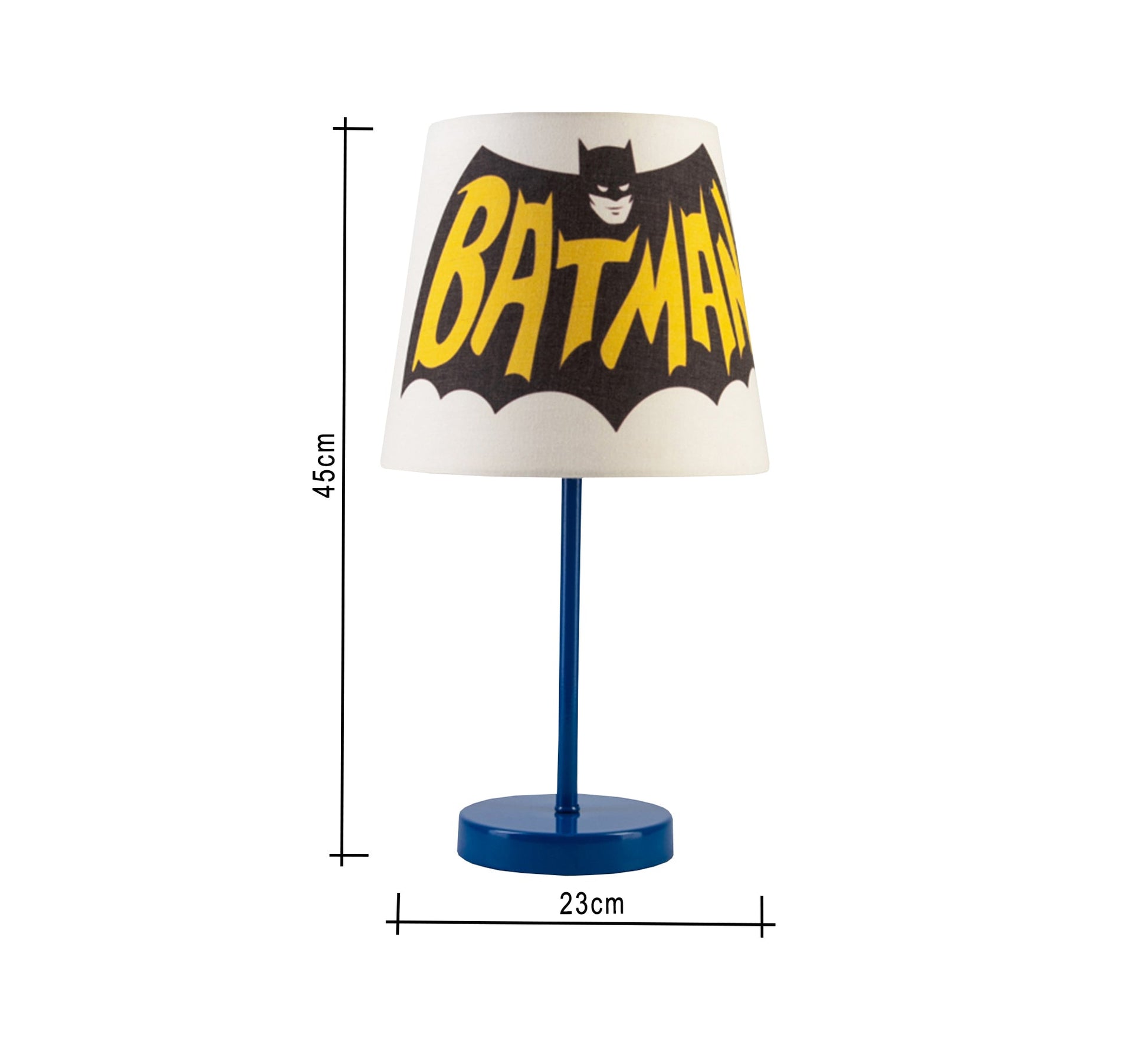 Batman Lamp: Superhero Lighting for Your Child's Room with a Blue Base - Vitrine Furniture - Lighting