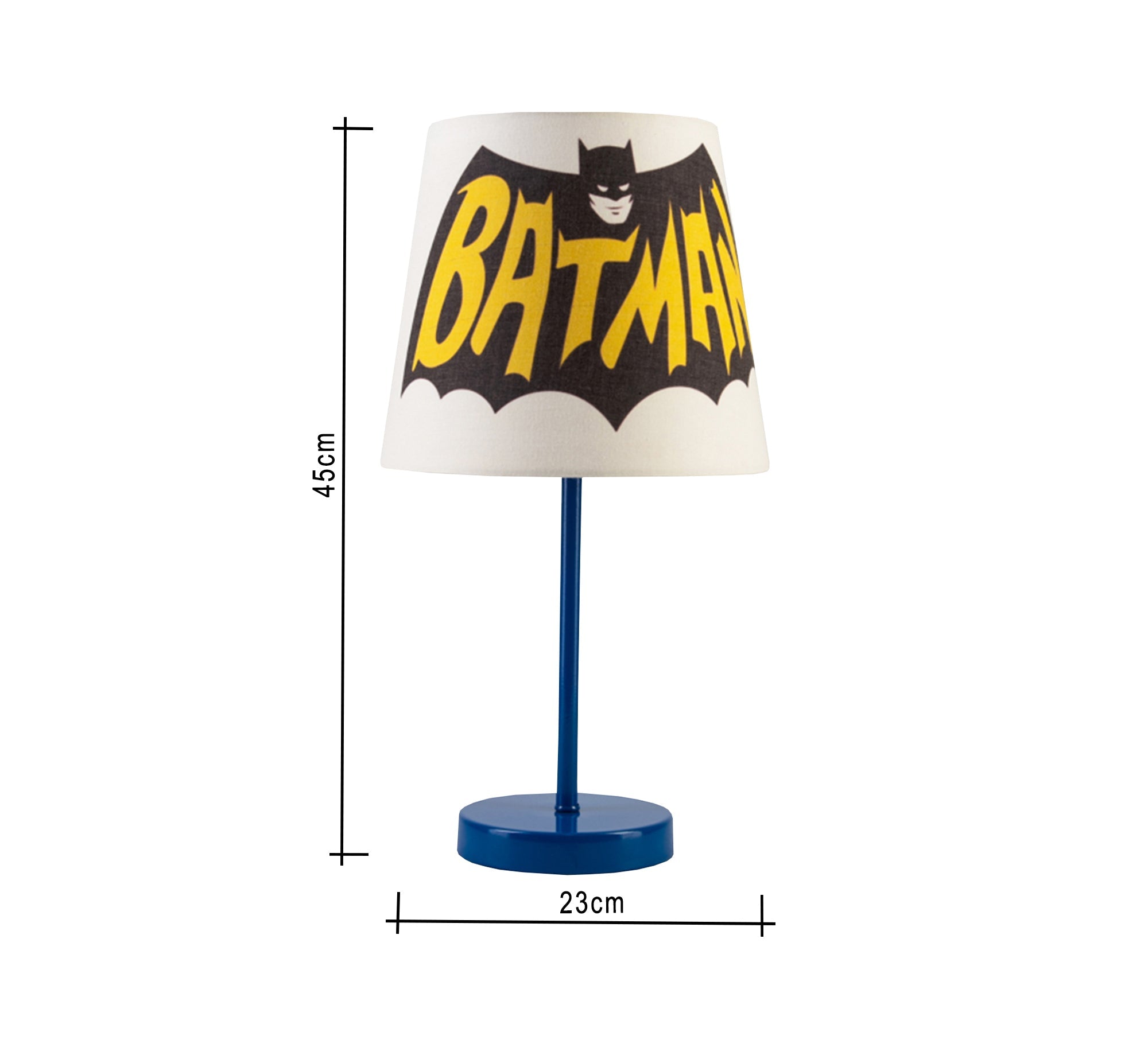 Batman Lamp: Superhero Lighting for Your Child's Room with a Blue Base - Vitrine Furniture - Lighting