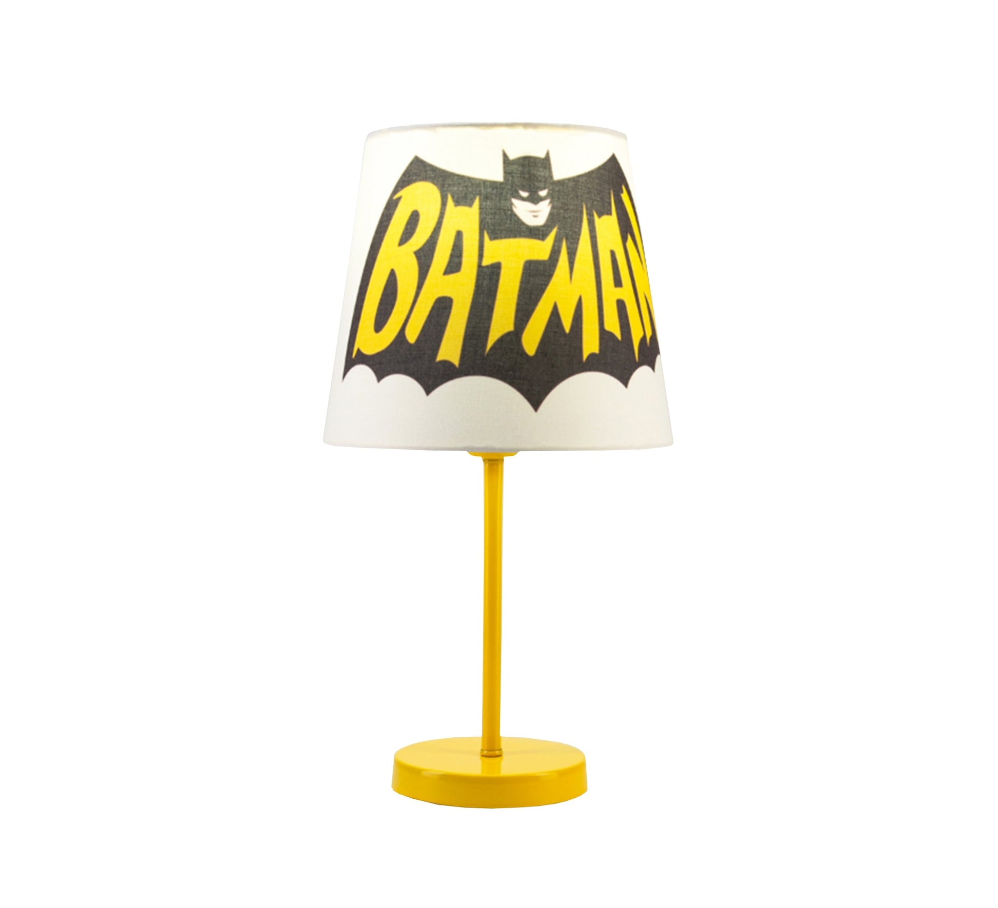 Batman Lamp, Superhero Lighting for Your Child's Room with Gold Base - Vitrine Furniture - Lighting