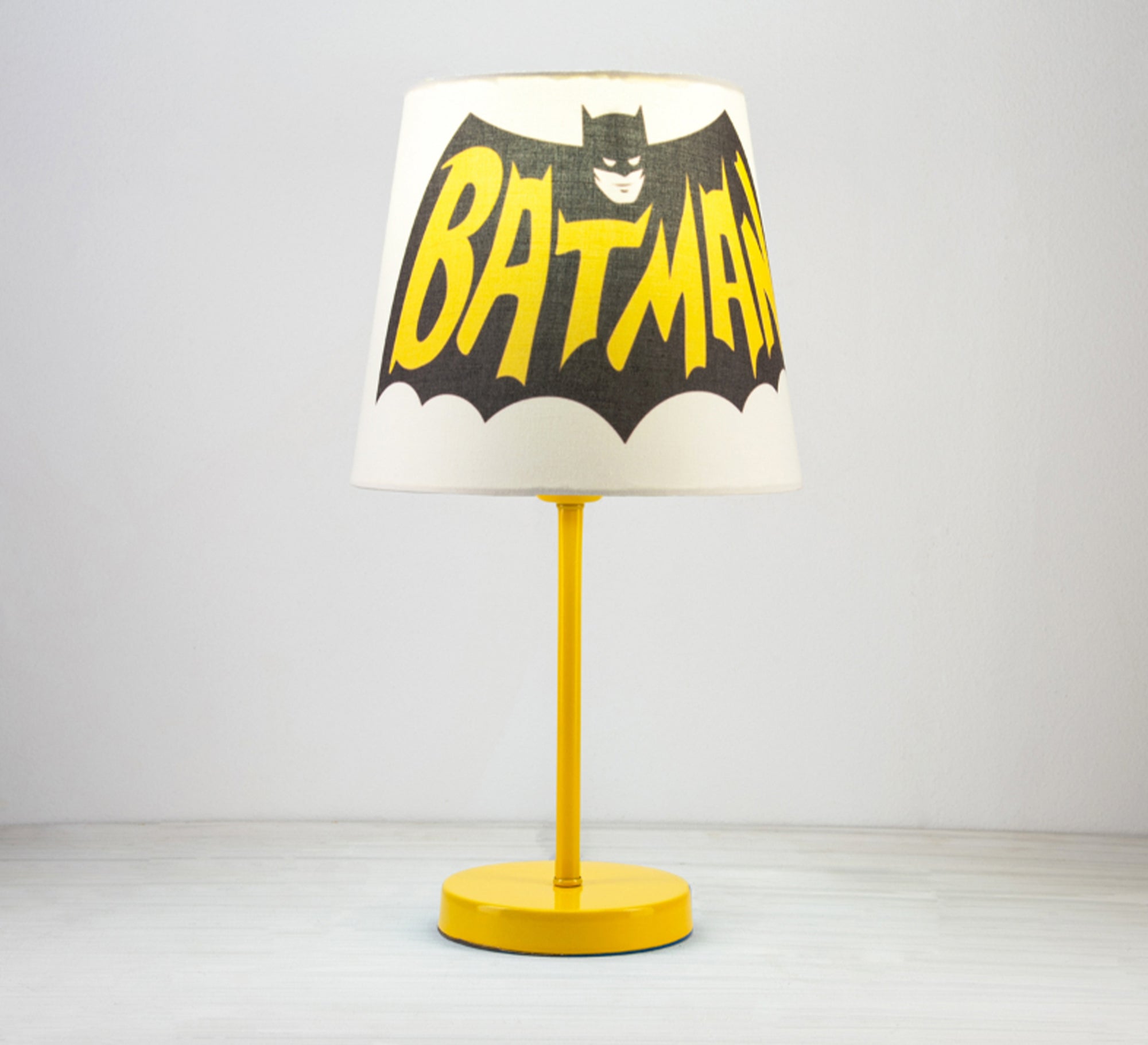 Batman Lamp, Superhero Lighting for Your Child's Room with Gold Base - Vitrine Furniture - Lighting