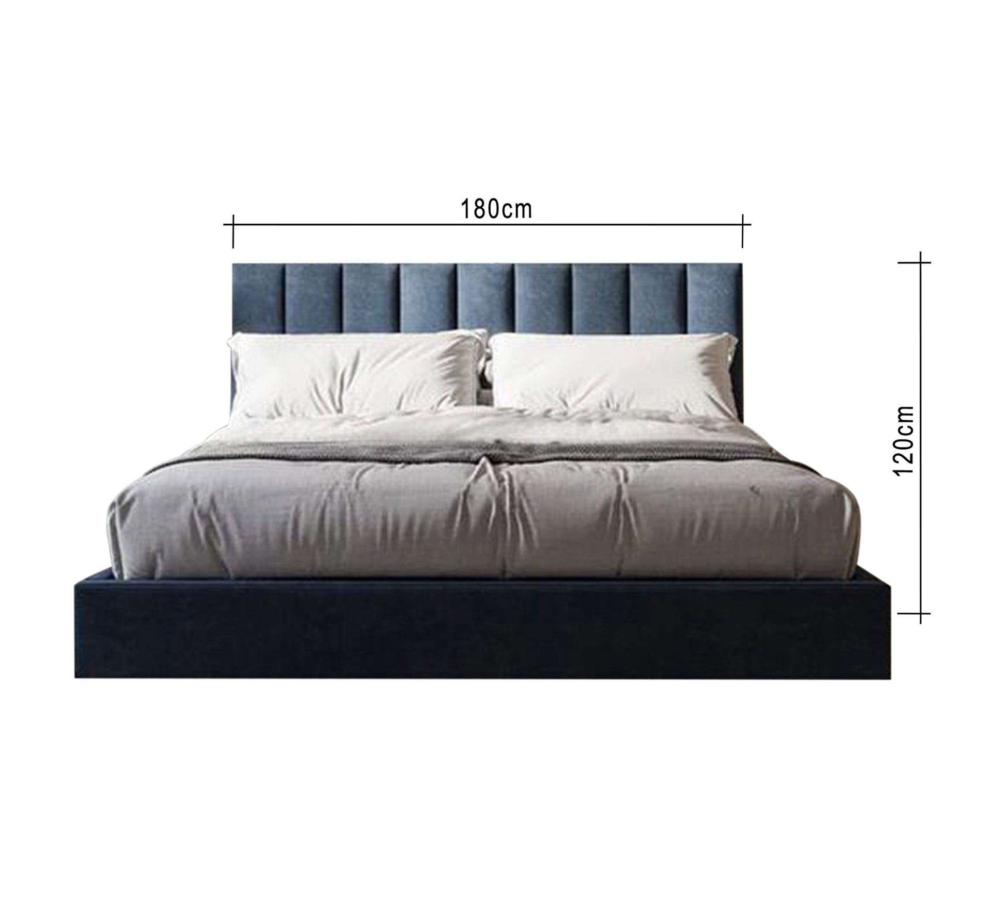 Beautifully designed Blue bed - Vitrine Furniture - Furniture