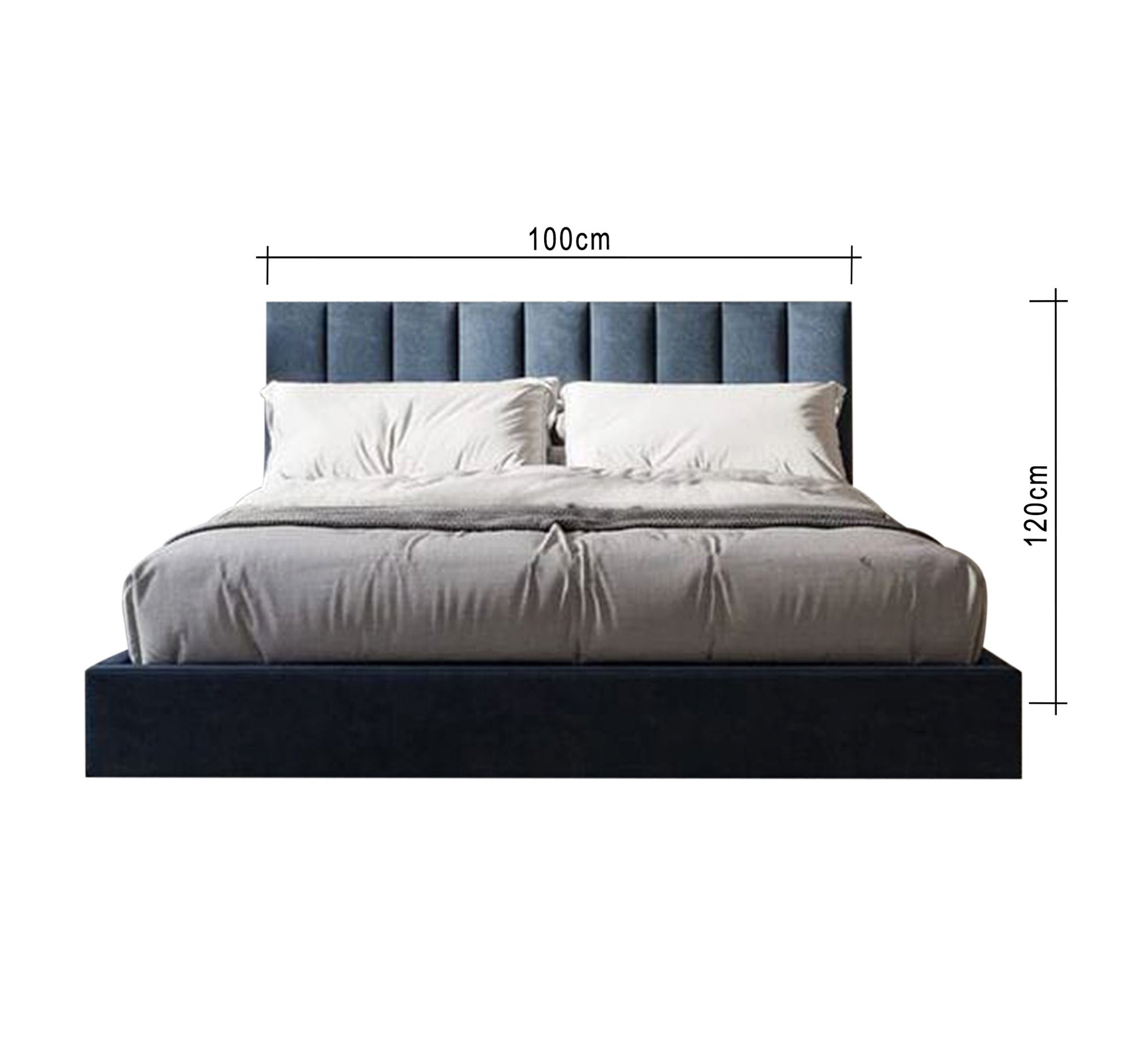 Beautifully designed Blue bed - Vitrine Furniture - Furniture