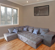 bed and chaise longue Corner - Vitrine Furniture - L - shape sofa set