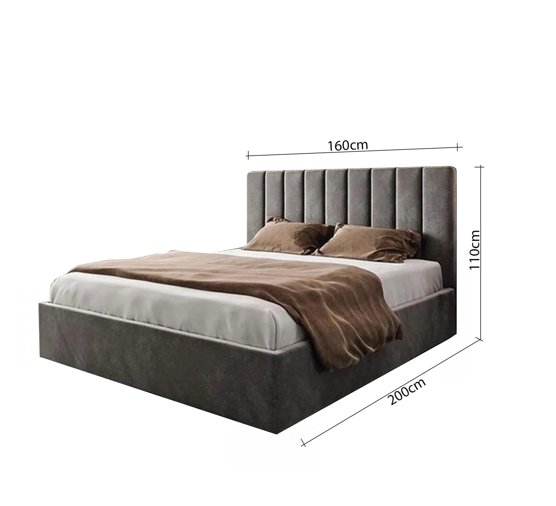 Bed with a modern design and warm colors - Vitrine Furniture - Furniture