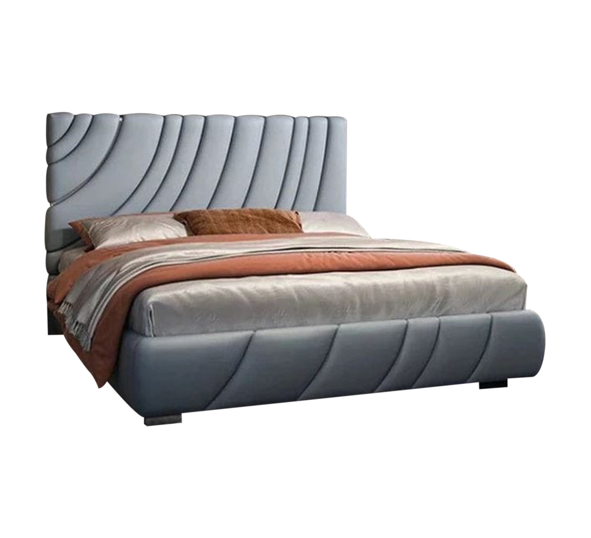 Bed with backrest in semicircular lines - Vitrine Furniture - Furniture