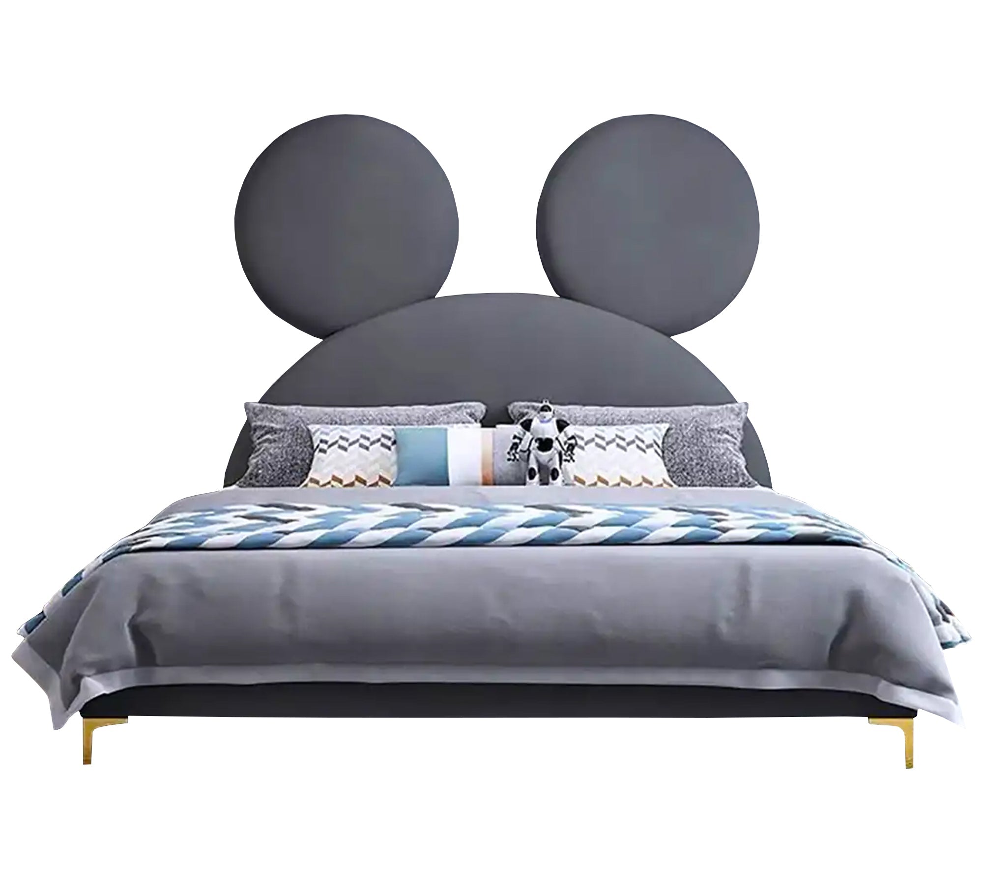 Bed with backrest in the shape of a meme mouse - Vitrine Furniture - Furniture