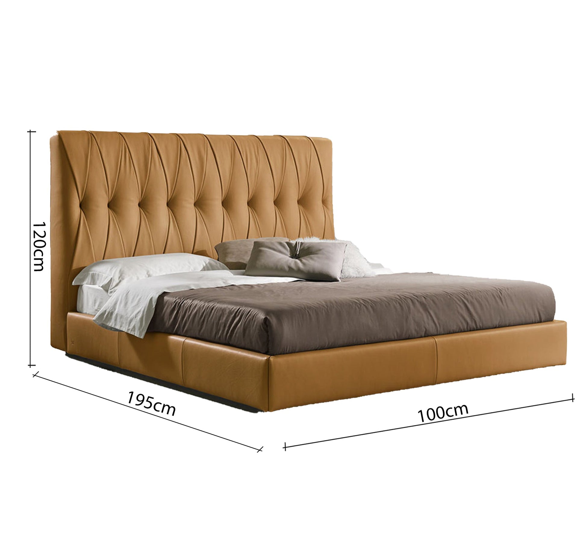 bed with capitone upholstery and a warm touch - Vitrine Furniture - Furniture