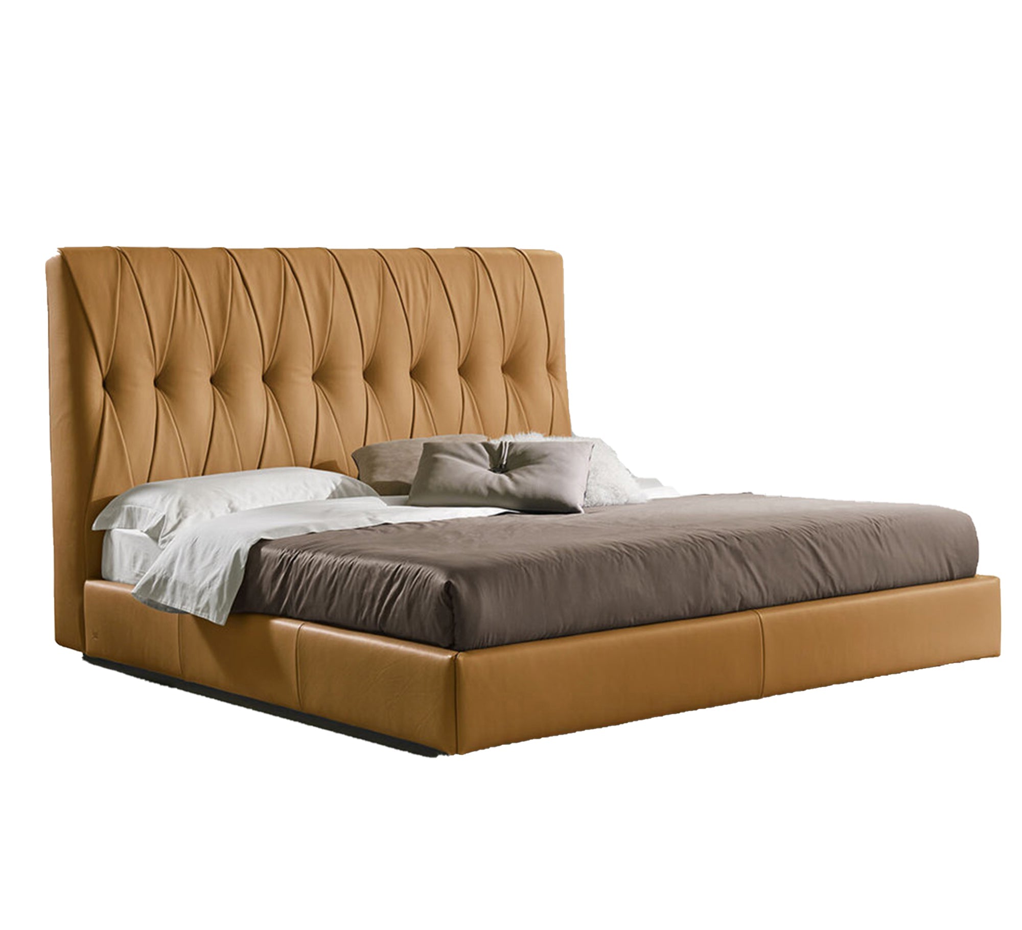 bed with capitone upholstery and a warm touch - Vitrine Furniture - Furniture