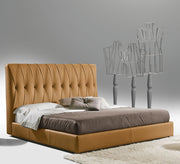 bed with capitone upholstery and a warm touch - Vitrine Furniture - Furniture