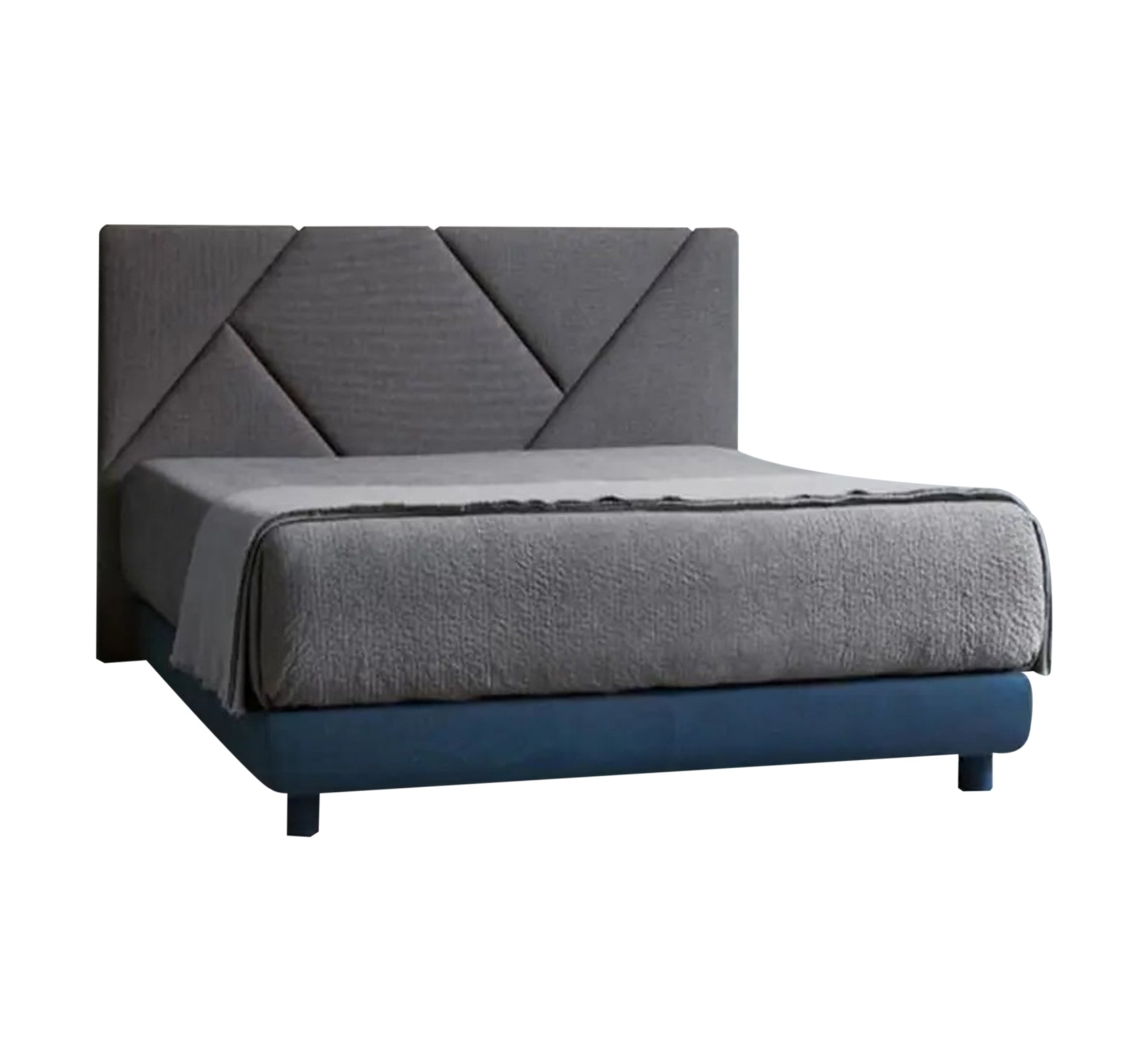 Bed with diagonal and intersecting lines - Vitrine Furniture - Furniture