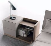 Bedroom with drawers and shelves, side library - Vitrine Furniture - Furniture