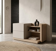 Bedroom with drawers and shelves, side library - Vitrine Furniture - Nightstand