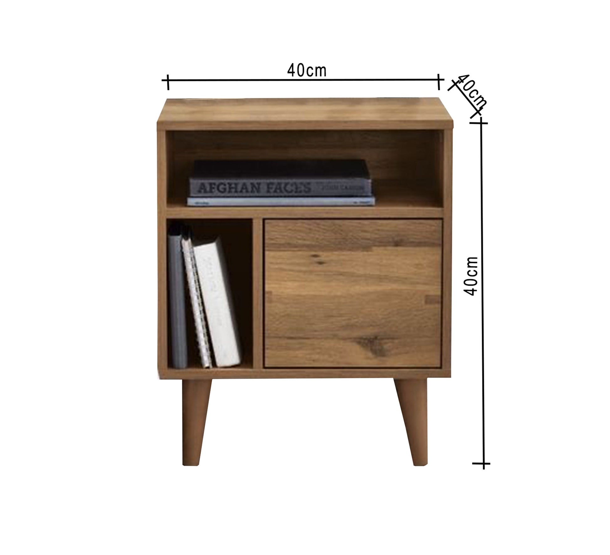 Bedroom with one door and two open shelves - Vitrine Furniture - Furniture