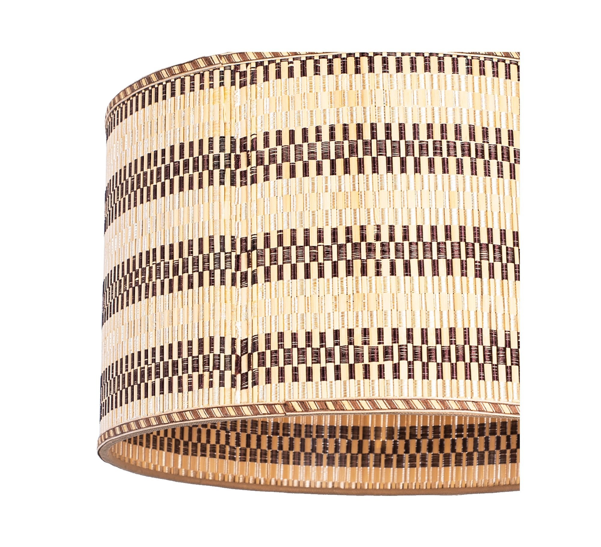 Beige and brown rattan ceiling lamp - Vitrine Furniture - Lighting