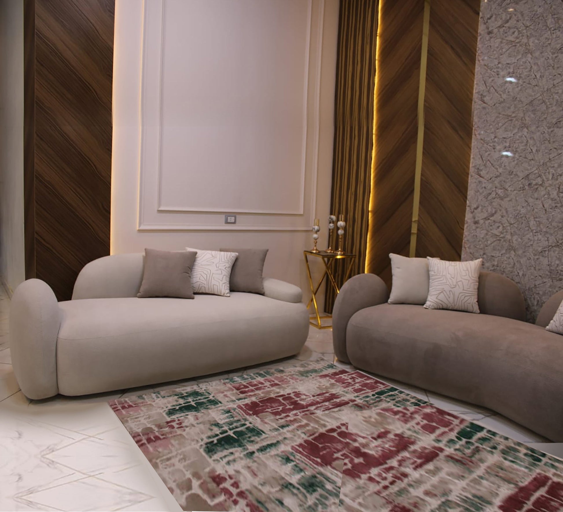 Beige and cafe living room - Vitrine Furniture - Furniture