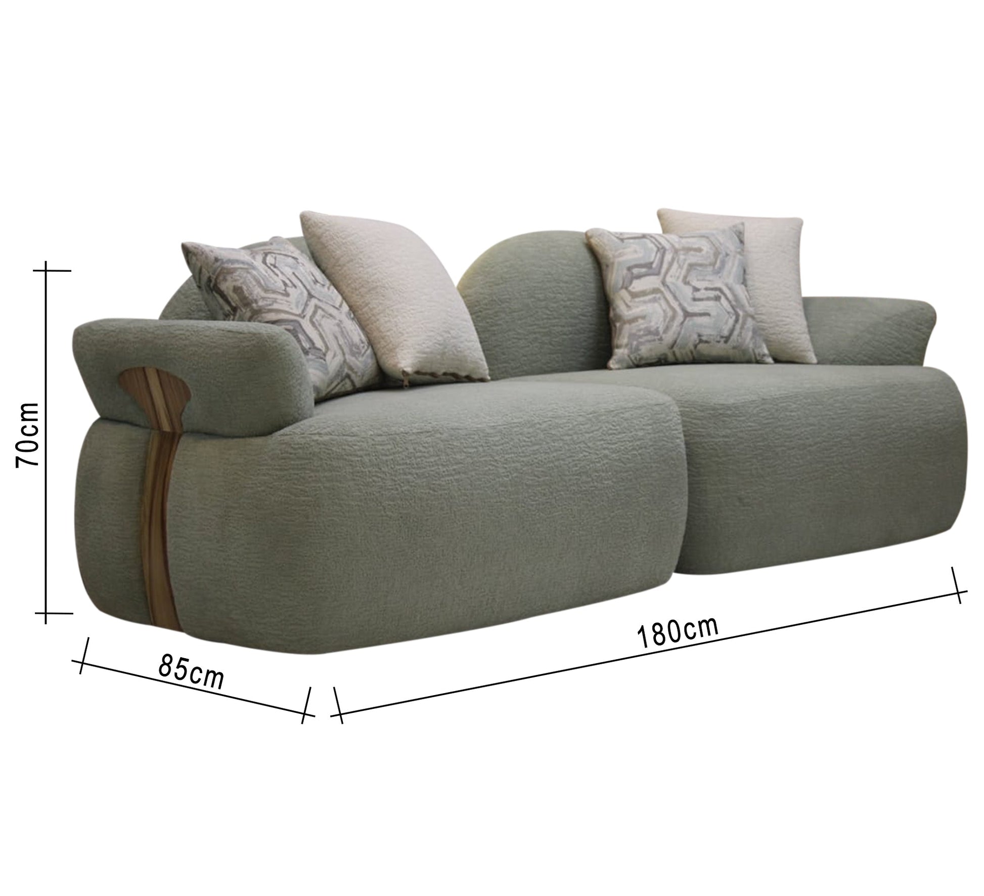 Beige and mint green living room - Vitrine Furniture - Furniture