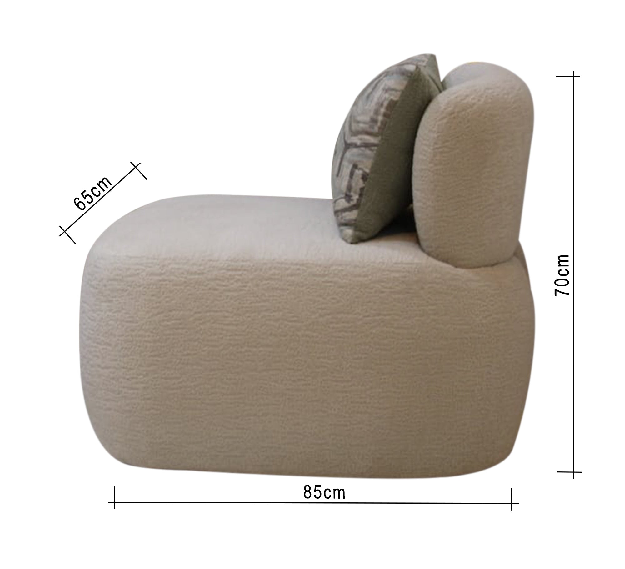 Beige and mint green living room - Vitrine Furniture - Furniture