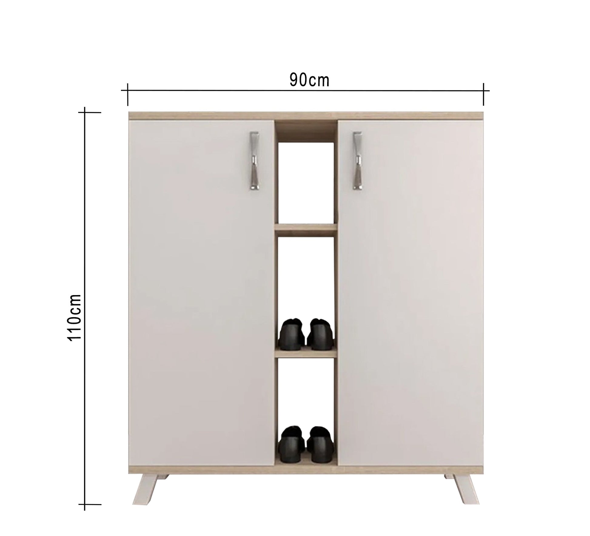 Beige and white Shoes rack - Vitrine Furniture - Furniture