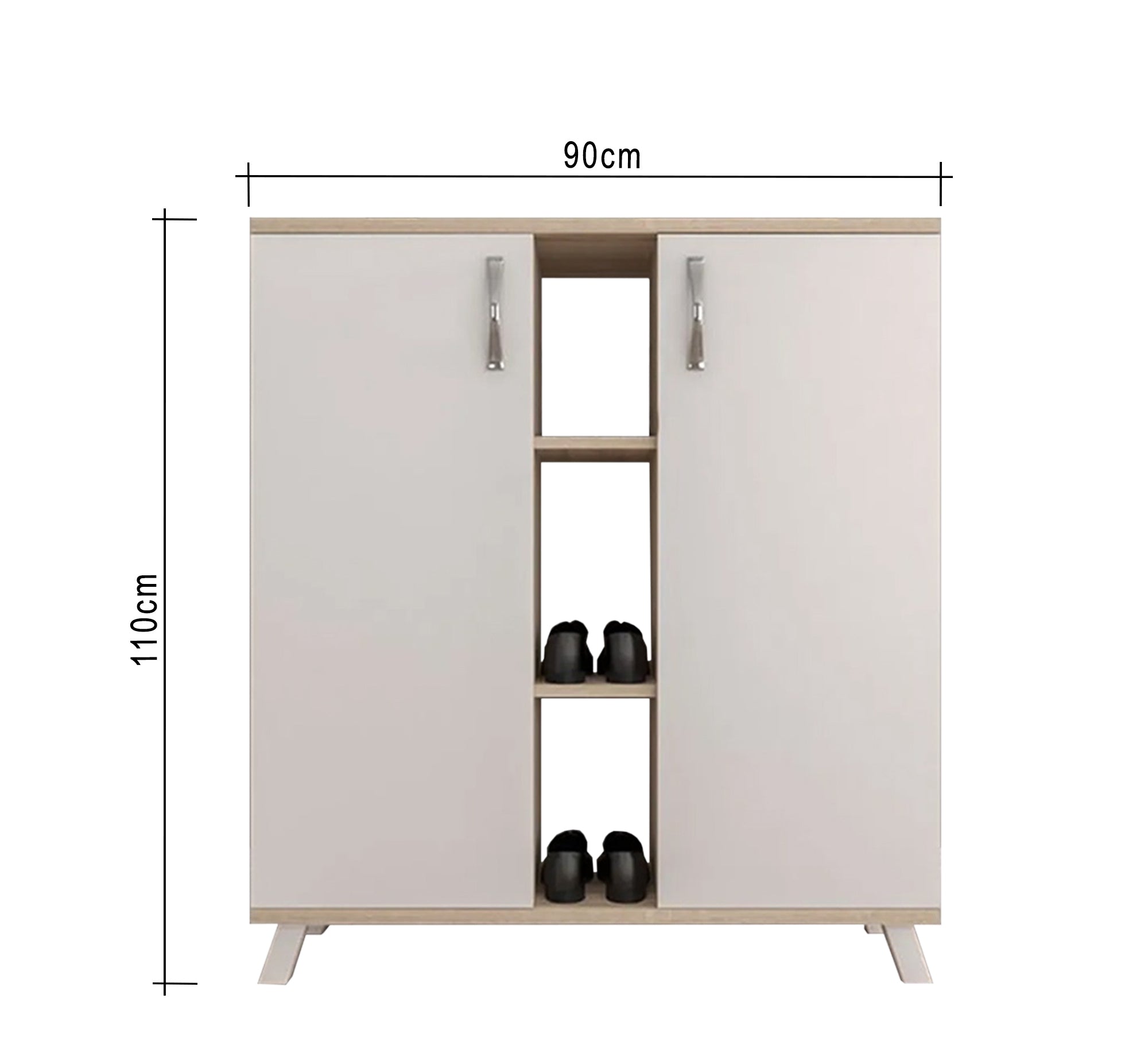 Beige and white Shoes rack - Vitrine Furniture - Furniture