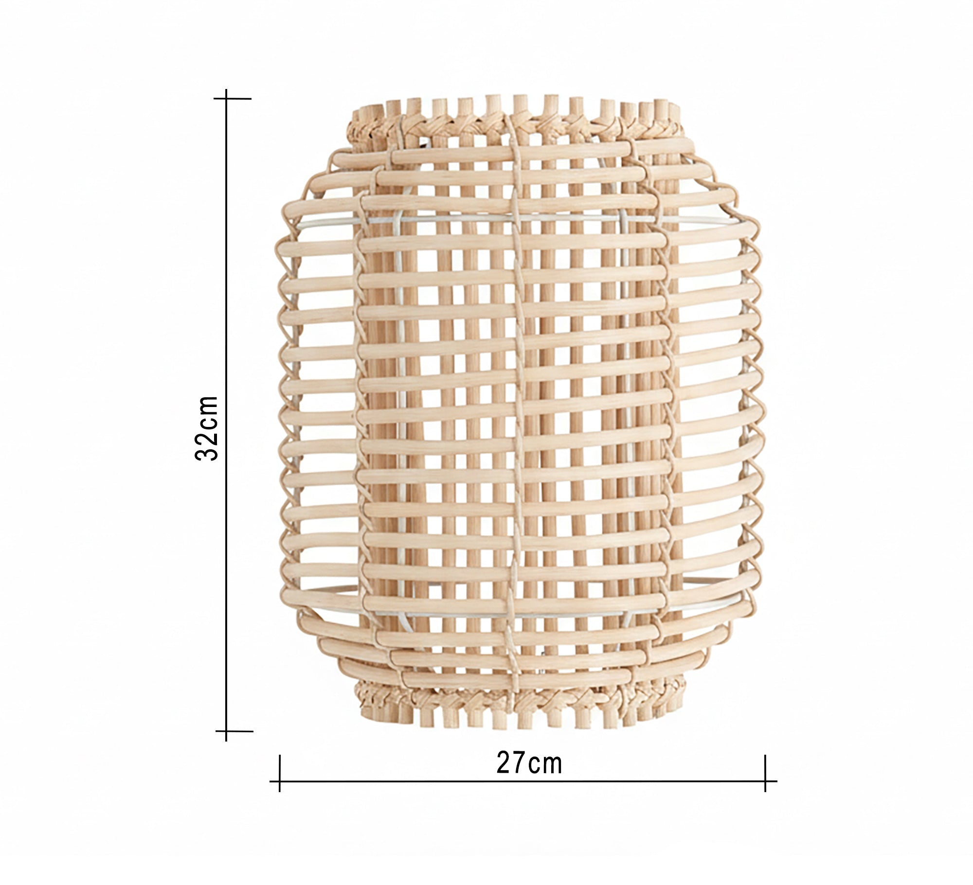 Beige bamboo wall sconce - Vitrine Furniture - Wall Sconce