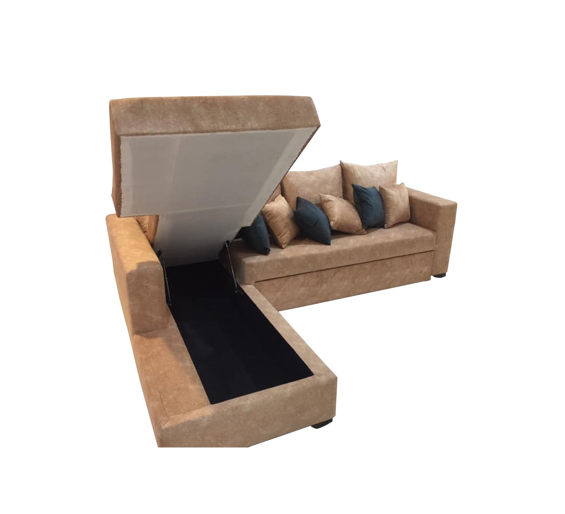 Beige Bed: Cozy Comfort & Sizzling Style - Vitrine Furniture - L - shape sofa set