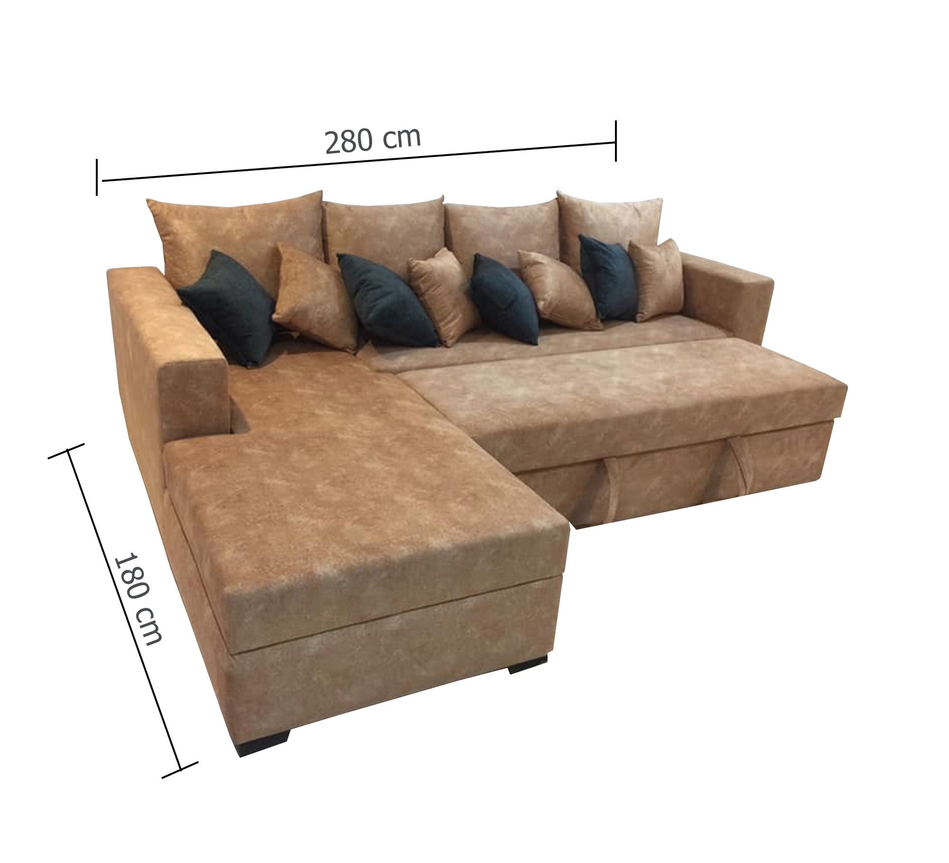 Beige Bed: Cozy Comfort & Sizzling Style - Vitrine Furniture - L - shape sofa set