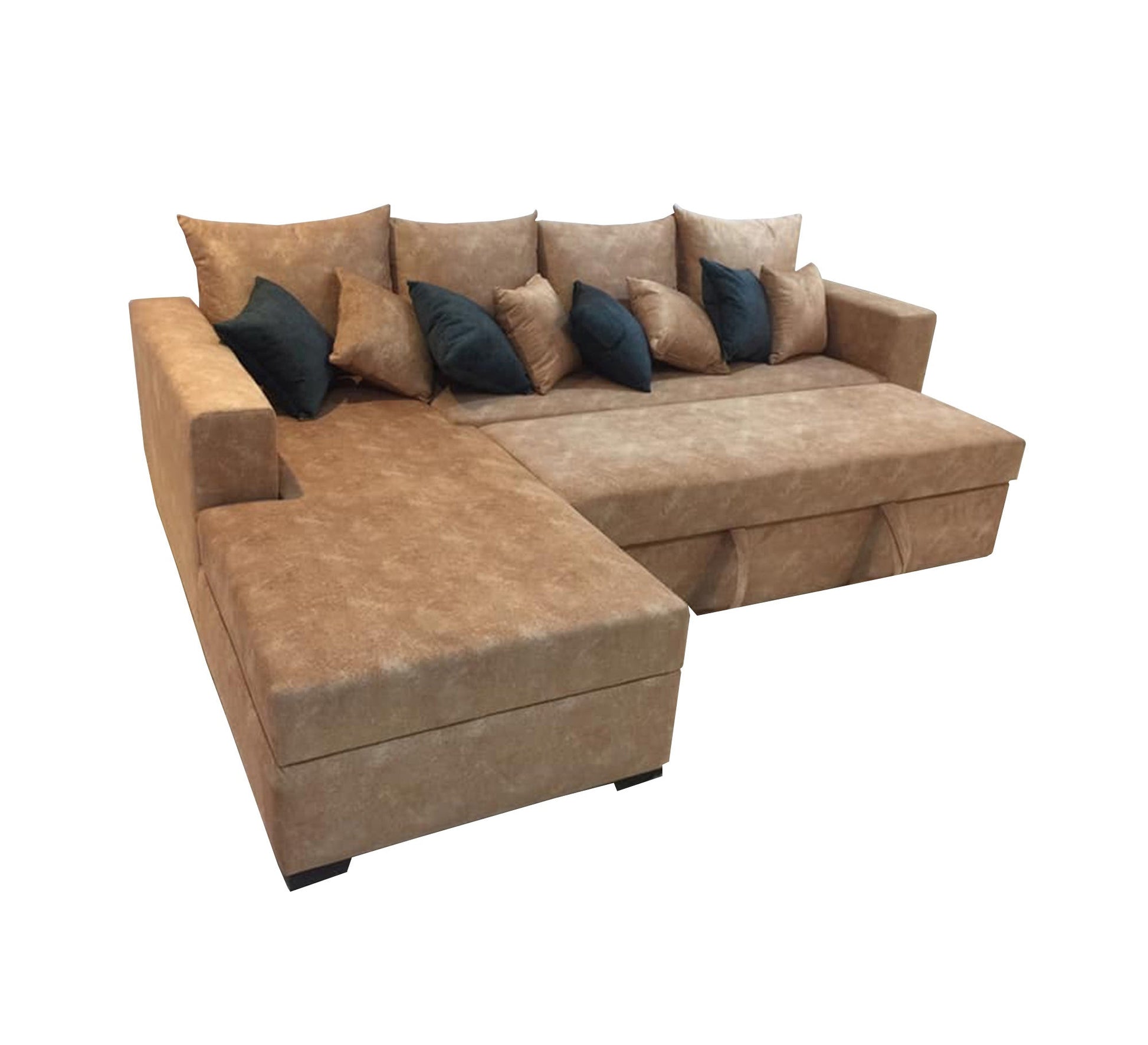 Beige Bed: Cozy Comfort & Sizzling Style - Vitrine Furniture - L - shape sofa set