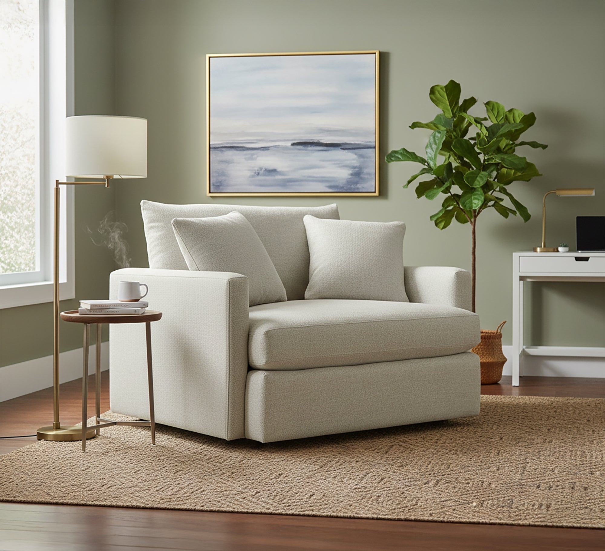 Beige chair Deep Comfort, Stylish Relaxation - Vitrine Furniture - Chairs & Chaise lounge