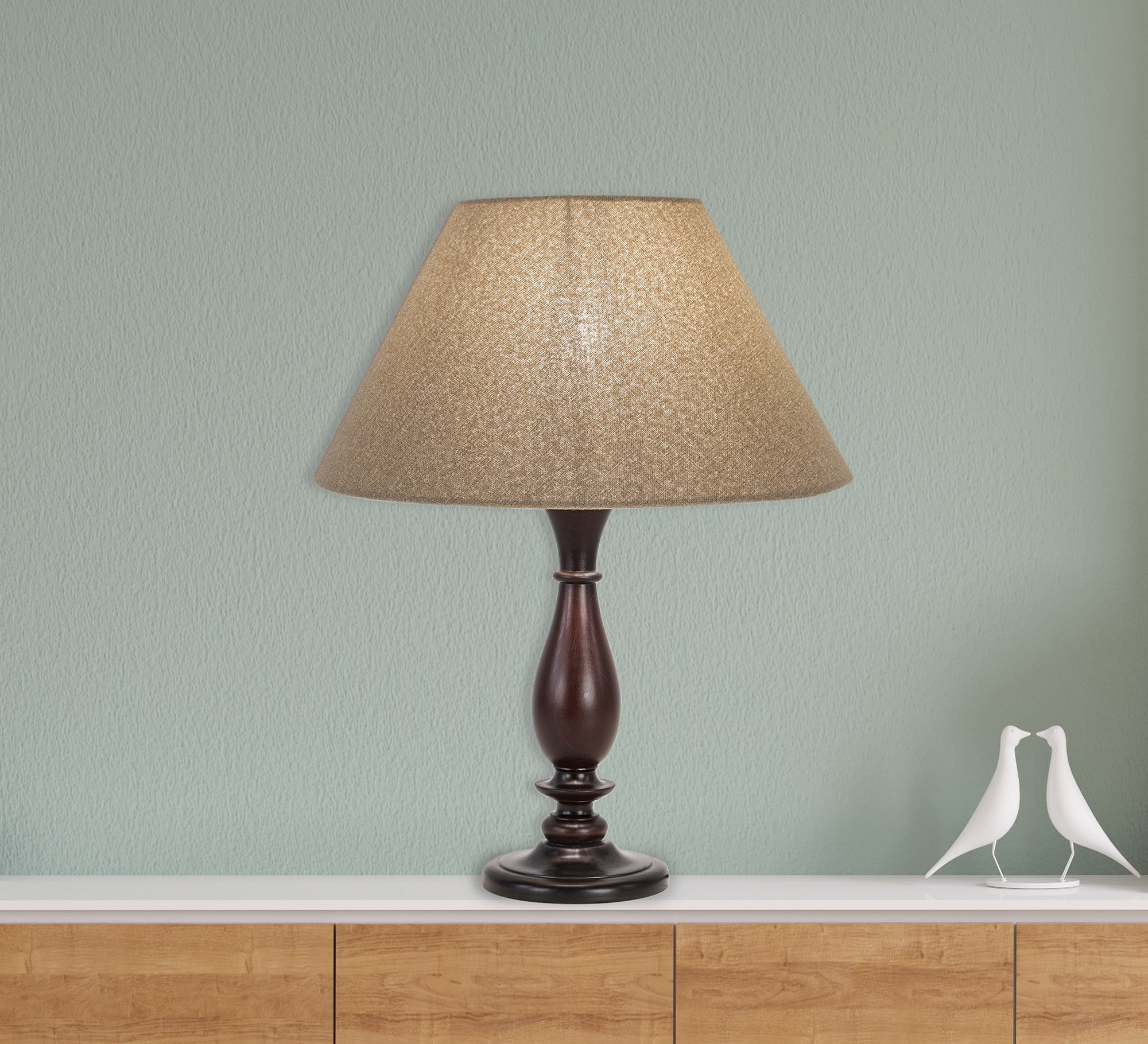 Beige chapo table lamp - Vitrine Furniture - Lighting