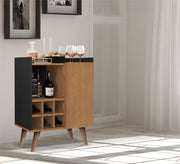 Beige Coffee Corner Table: Chic Design, Sturdy Black Legs - Vitrine Furniture - Furniture