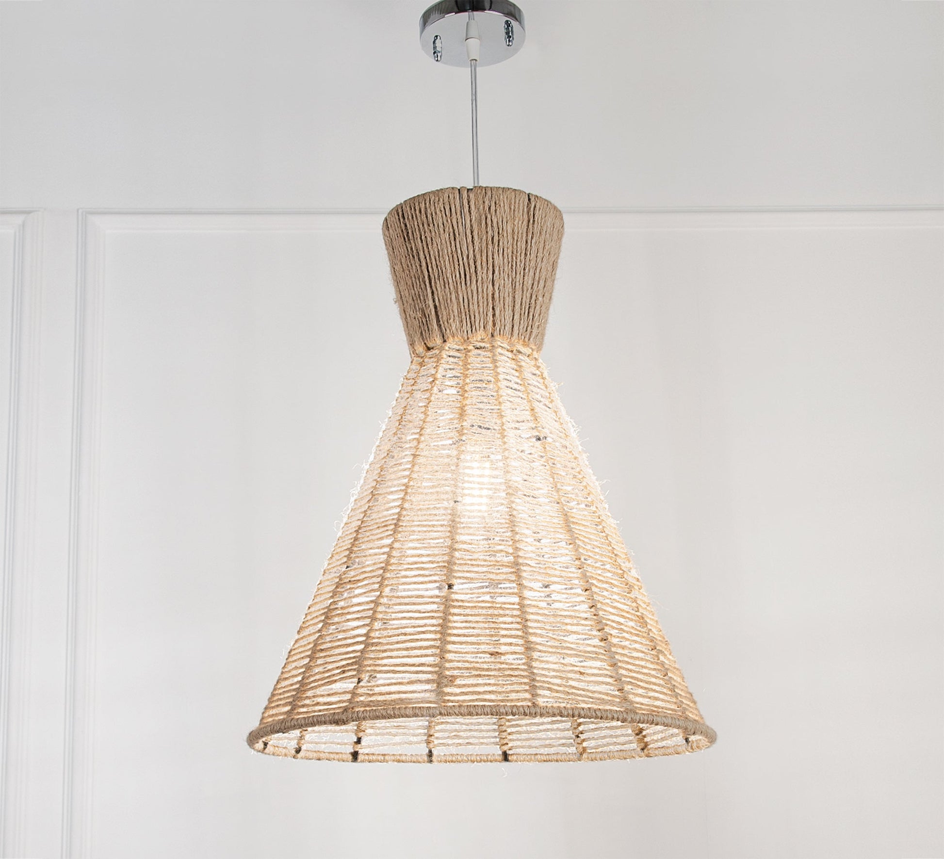 Beige cone ceiling lamp - Vitrine Furniture - Lighting