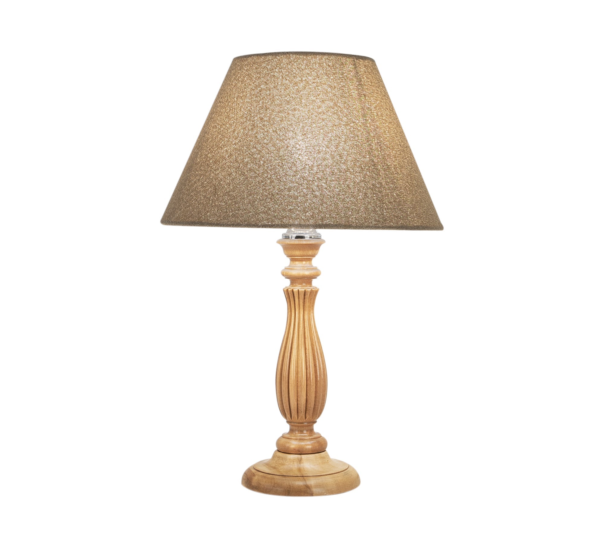 Beige Cone Table Lamp - Vitrine Furniture - Lighting