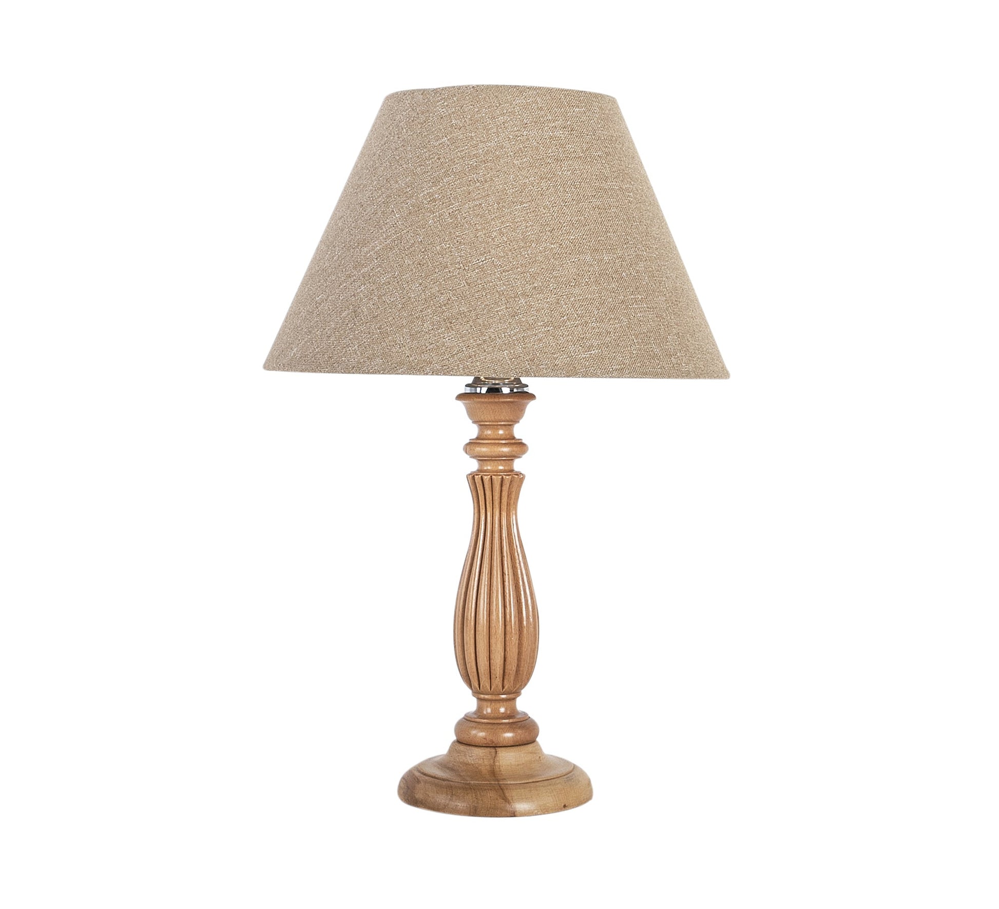Beige Cone Table Lamp - Vitrine Furniture - Lighting