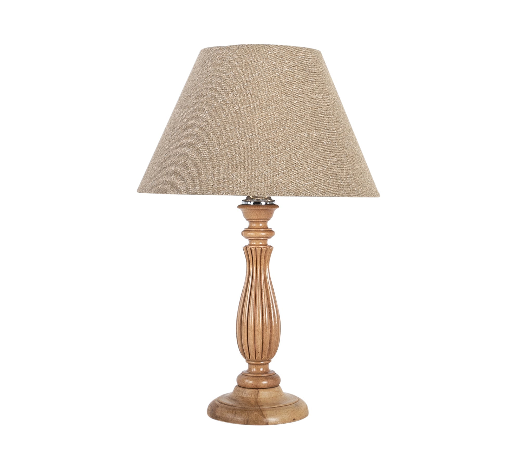 Beige Cone Table Lamp - Vitrine Furniture - Lighting