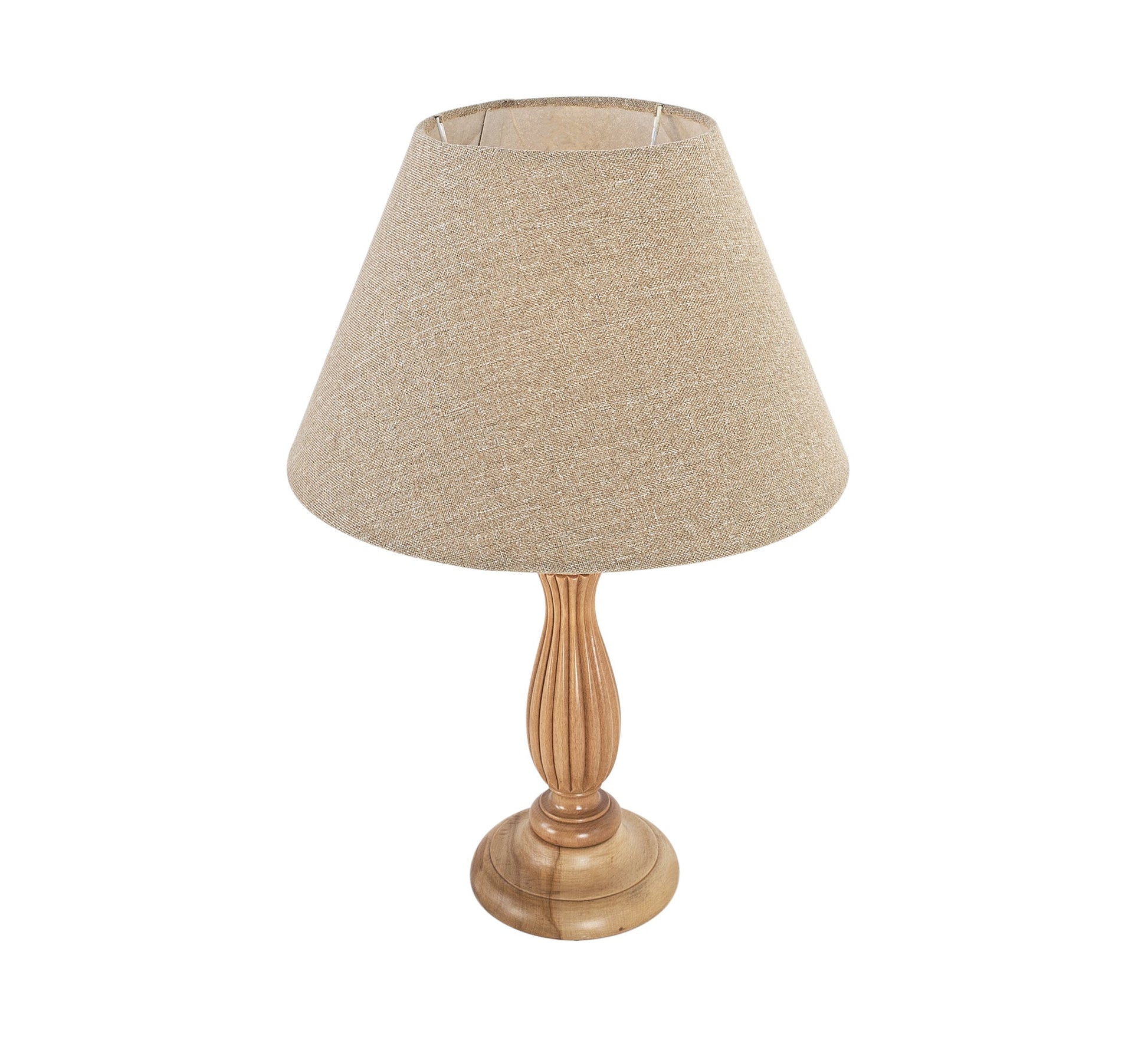 Beige Cone Table Lamp - Vitrine Furniture - Lighting