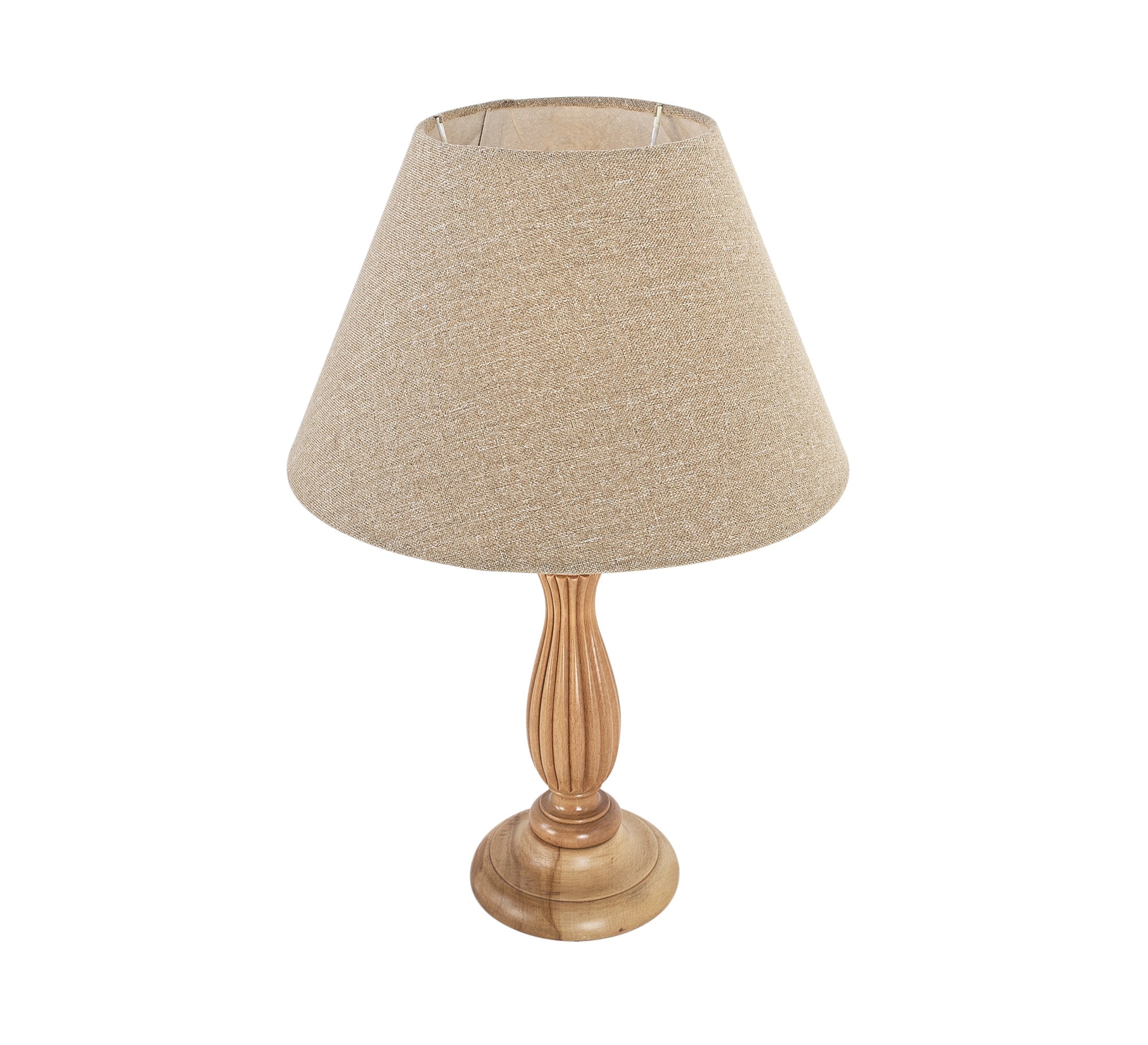 Beige Cone Table Lamp - Vitrine Furniture - Lighting