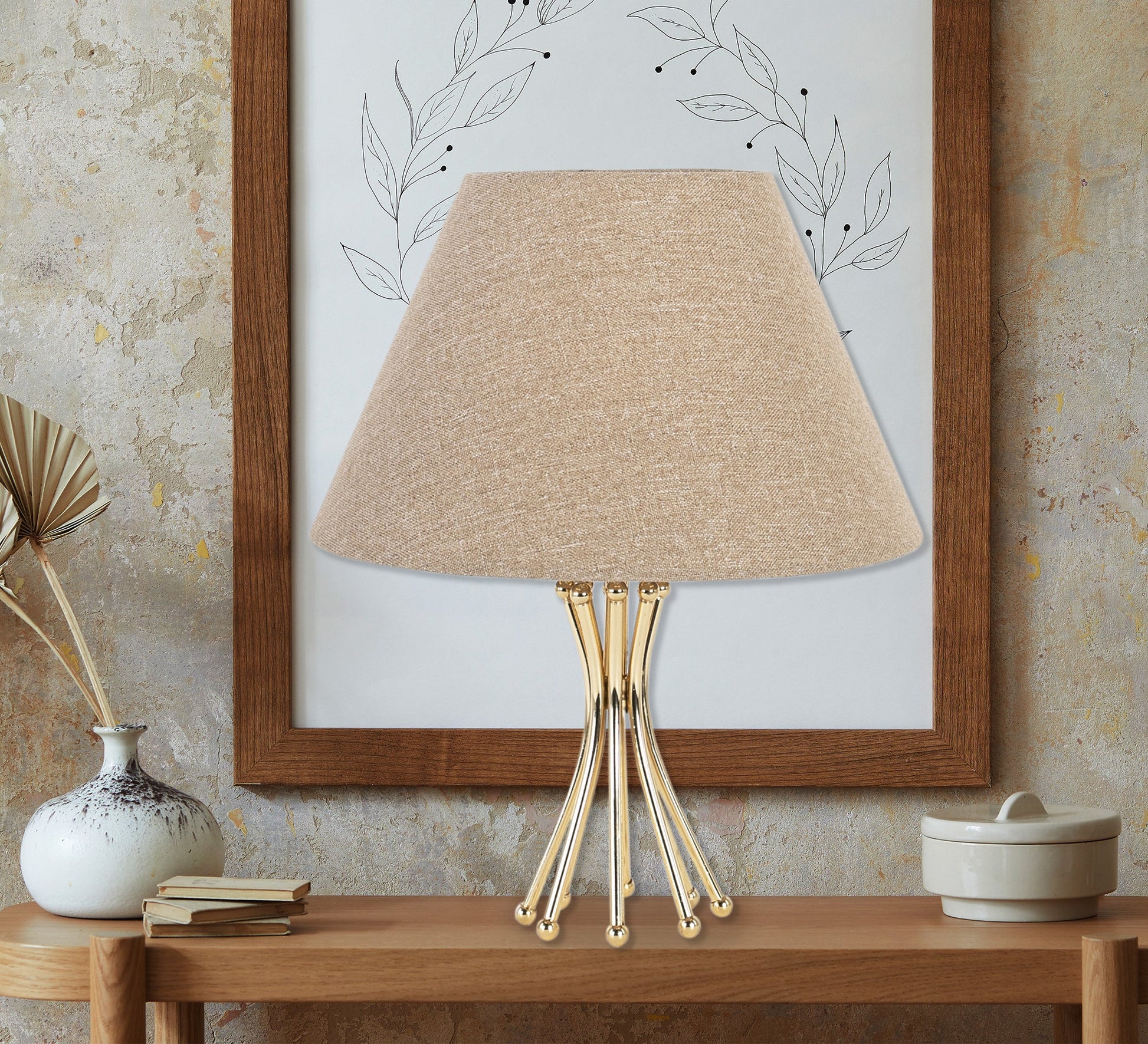 Beige conical lampshade - Vitrine Furniture - Lighting