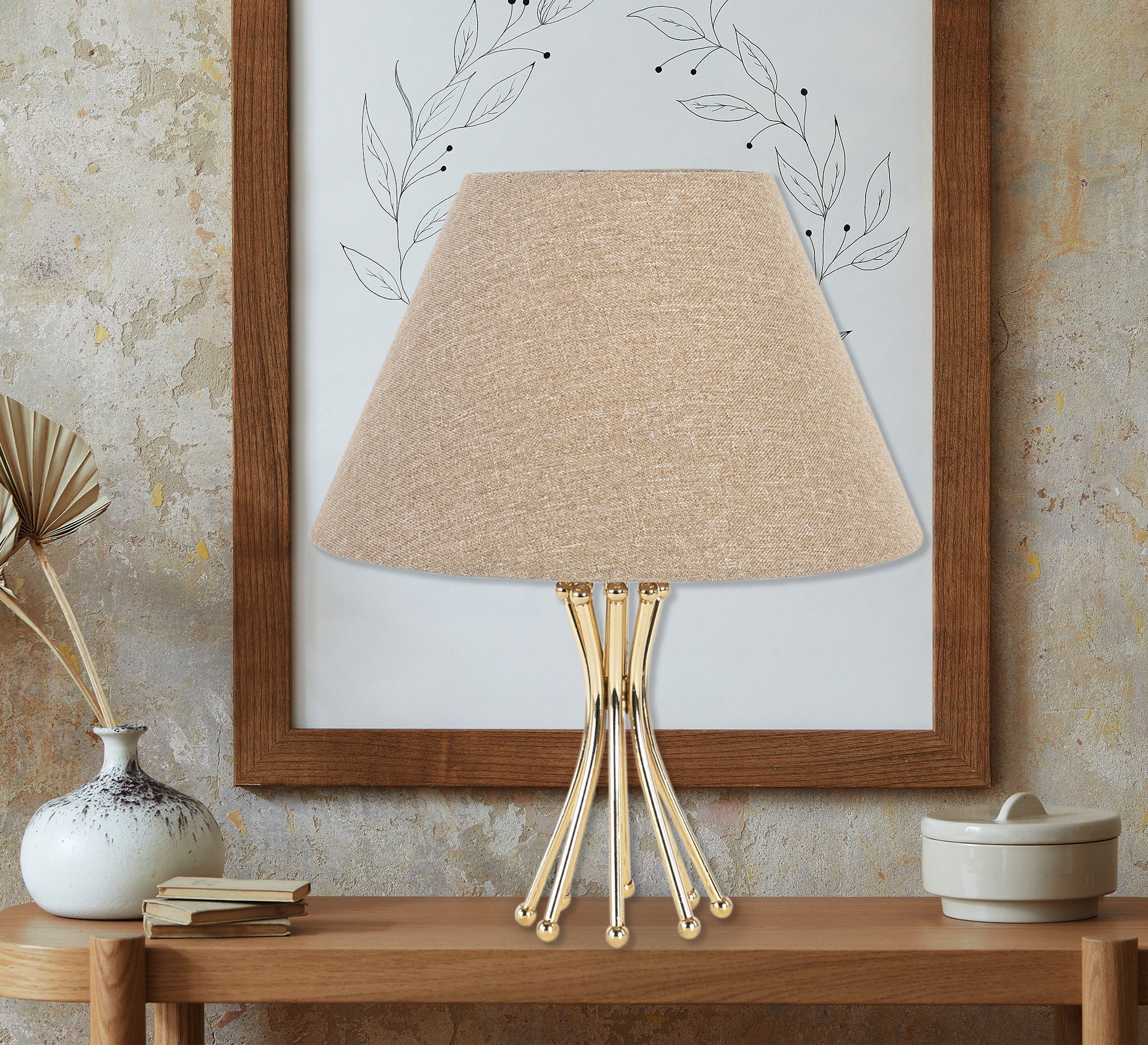Beige conical lampshade - Vitrine Furniture - Lighting