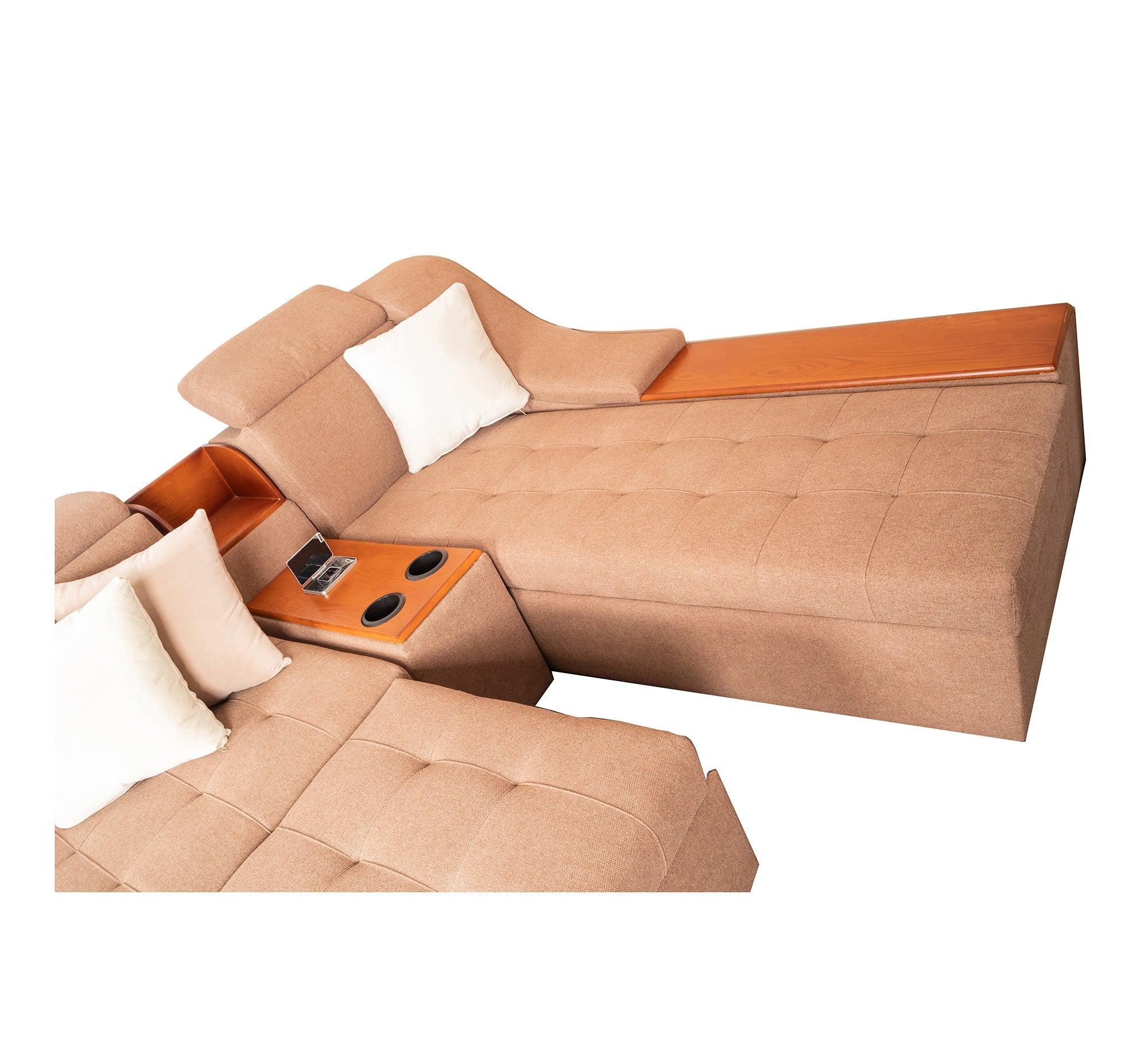 Beige Corner Sofa - Stylish, Spacious, and Cozy - Vitrine Furniture - Living room Sofas