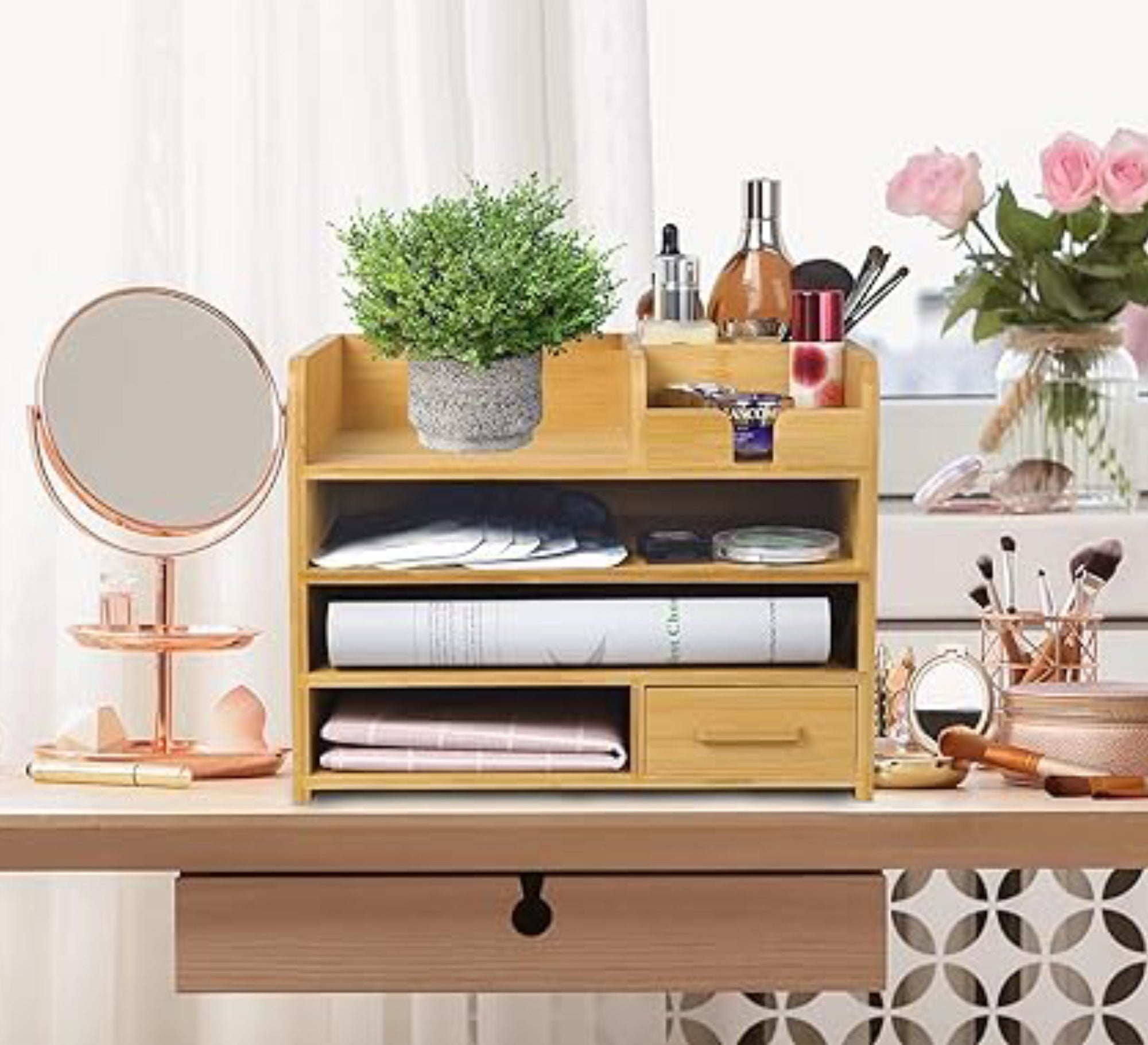 Beige desk organizer - Vitrine Furniture - Furniture