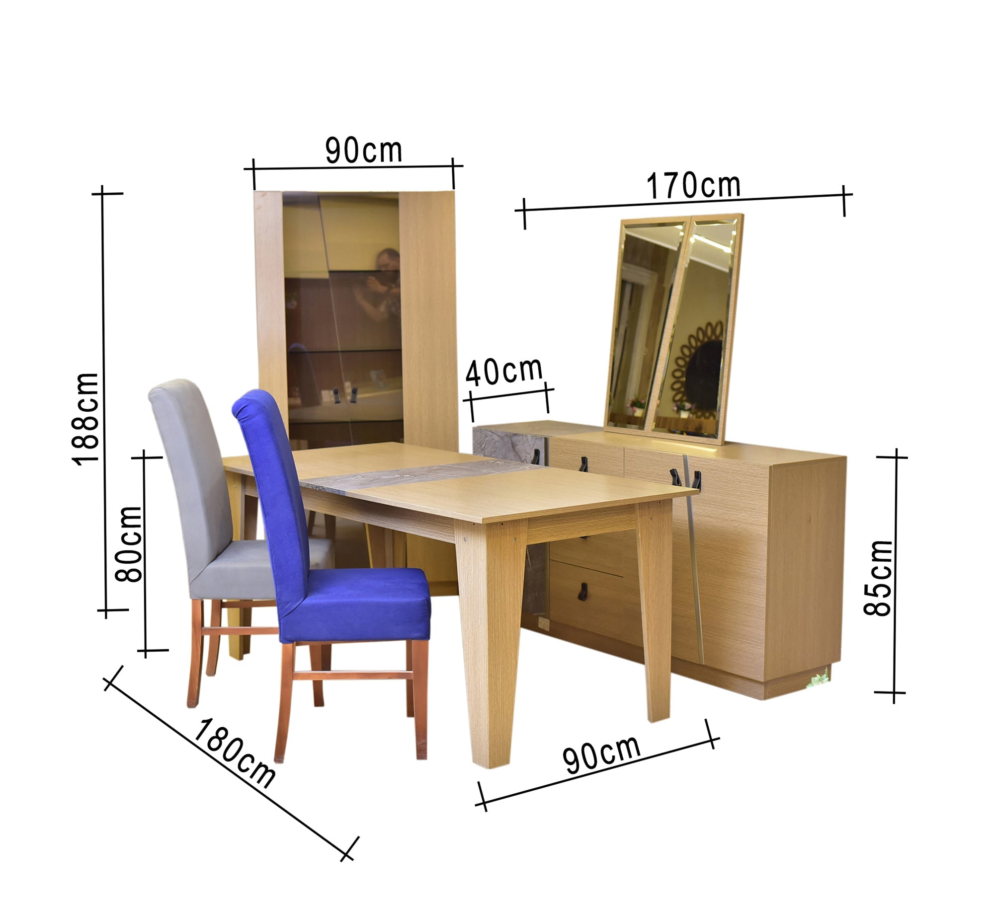 Beige dining room - Vitrine Furniture - Sets